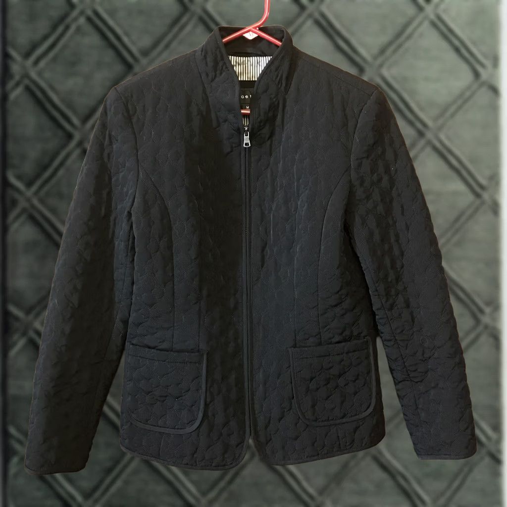 Vintage VINTAGE Braetan Women Black Polyester Lined Zippered Jacket M Women Jacket Quilted Winter Nylon 26in 19in Pit to Pit Size M / US 6-8 / IT 42-44 - 1 Thumbnail