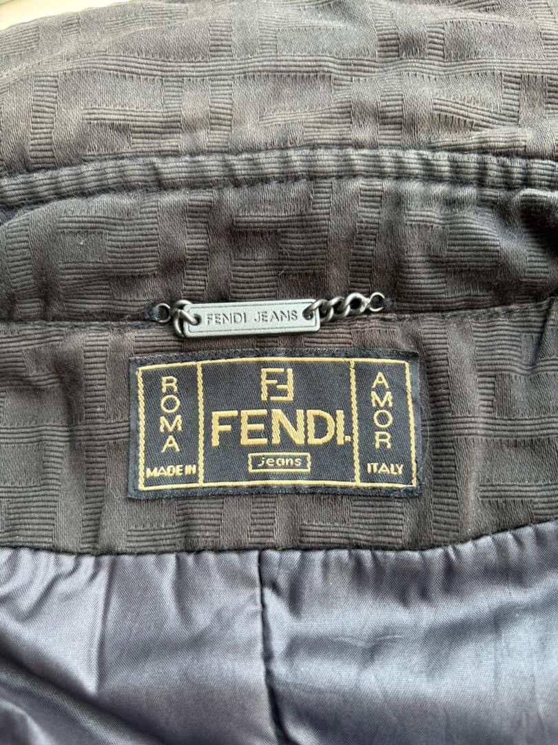 Fendi Vtg Fendi Roma Monogram Double Breast Long Jacket Design Size US S / EU 44-46 / 1 - 10 Thumbnail