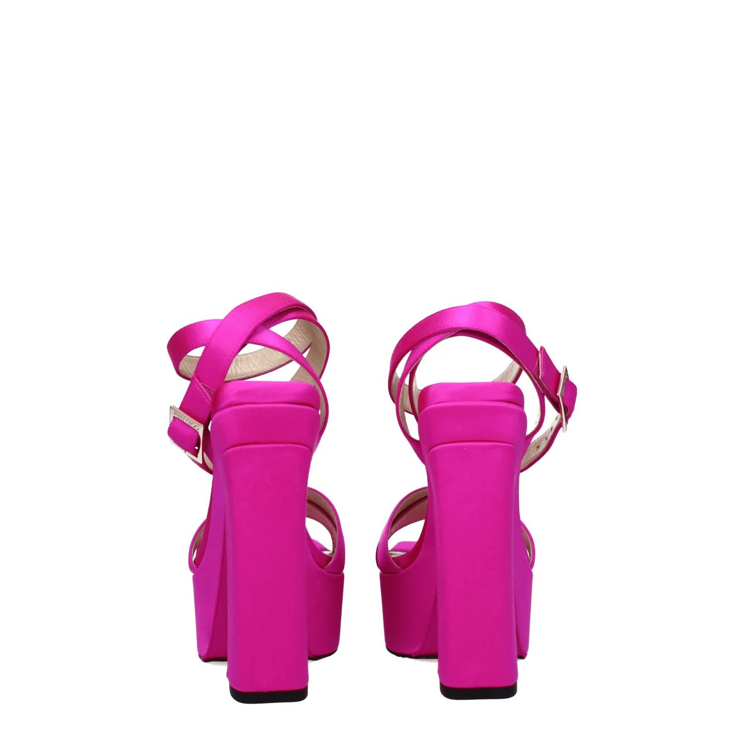 Jimmy Choo ob1o1e1124 Satin Sandals in Fuchsia Size US 9 / IT 39 - 5 Thumbnail