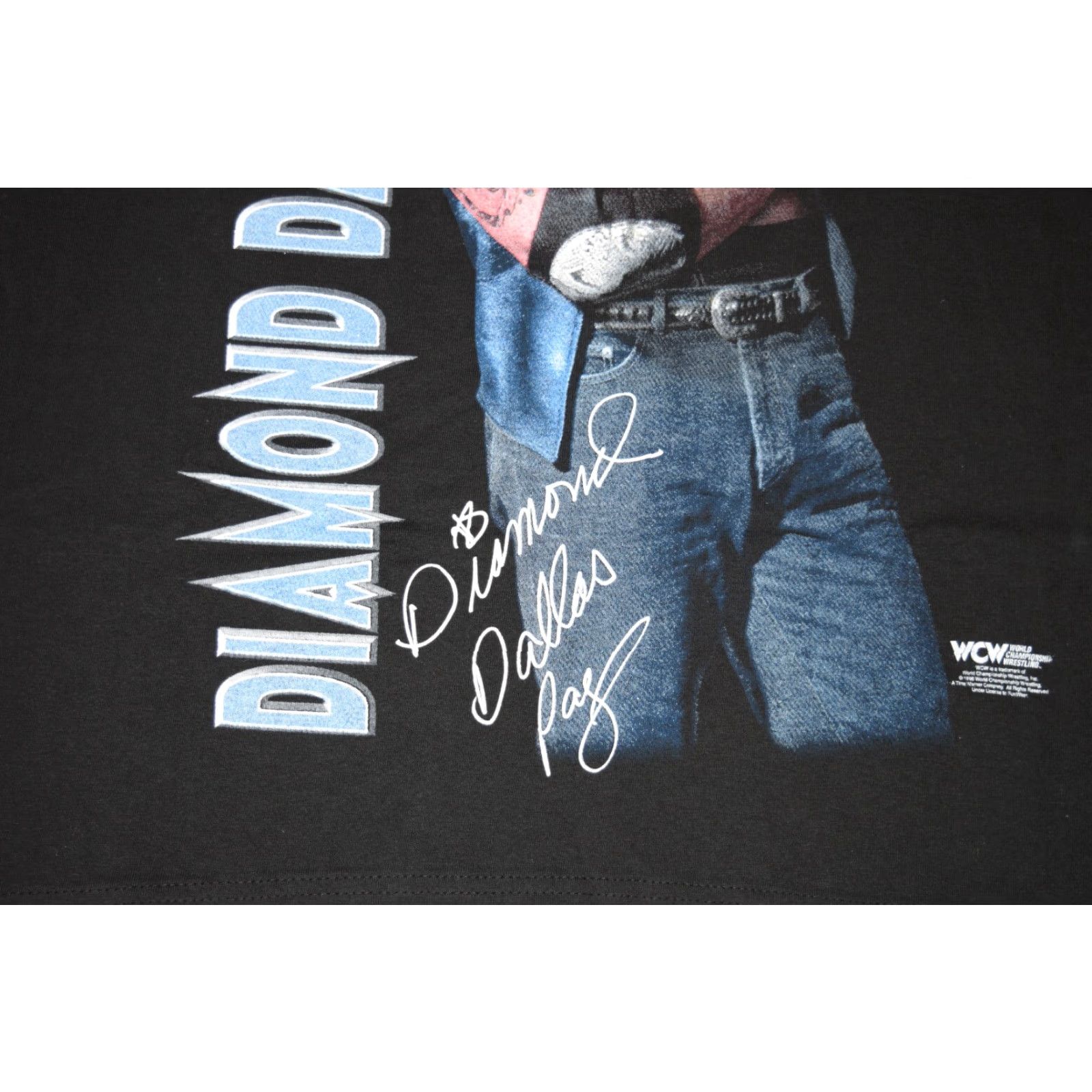 Vintage VINTAGE 90s DIAMOND DALLAS PAGE WCW WRESTLING T-SHIRT Black L DEADSTOCK Mens Size US L / EU 52-54 / 3 - 3 Thumbnail