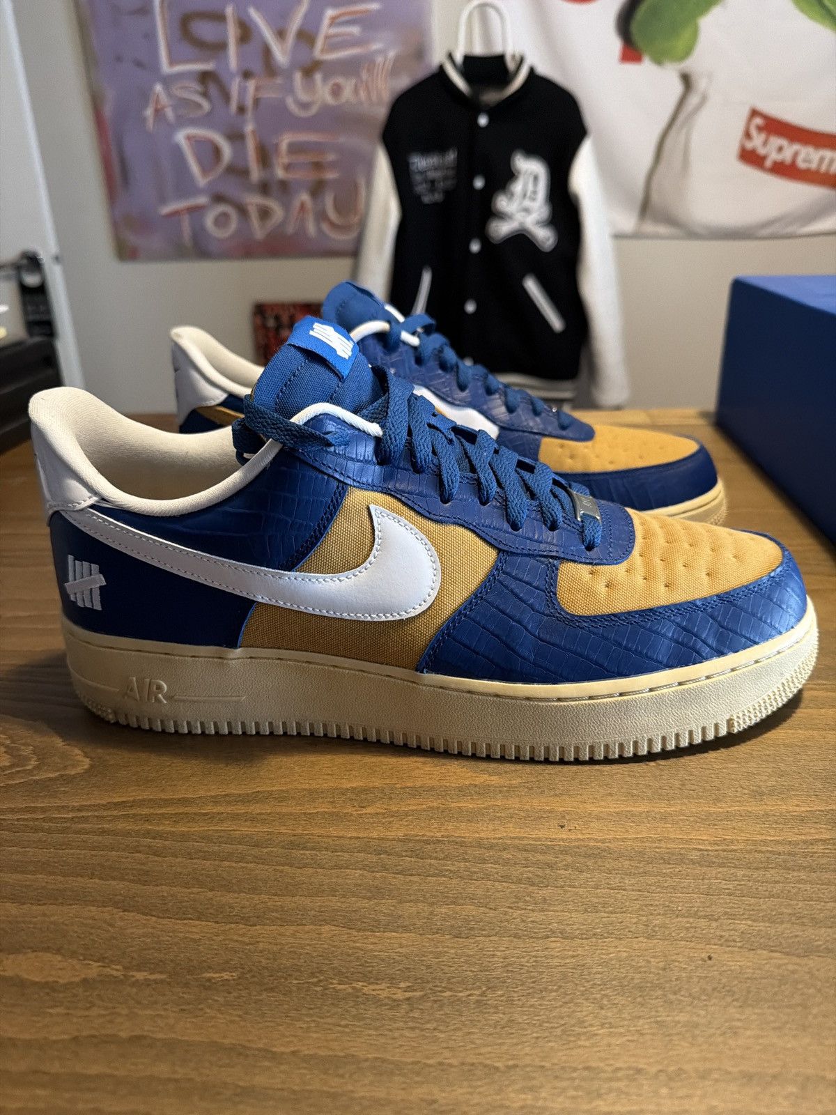 Nike × Undefeated Nike X Undefeated AF1 5 on it Size US 12.5 / EU 45-46 - 2 Thumbnail