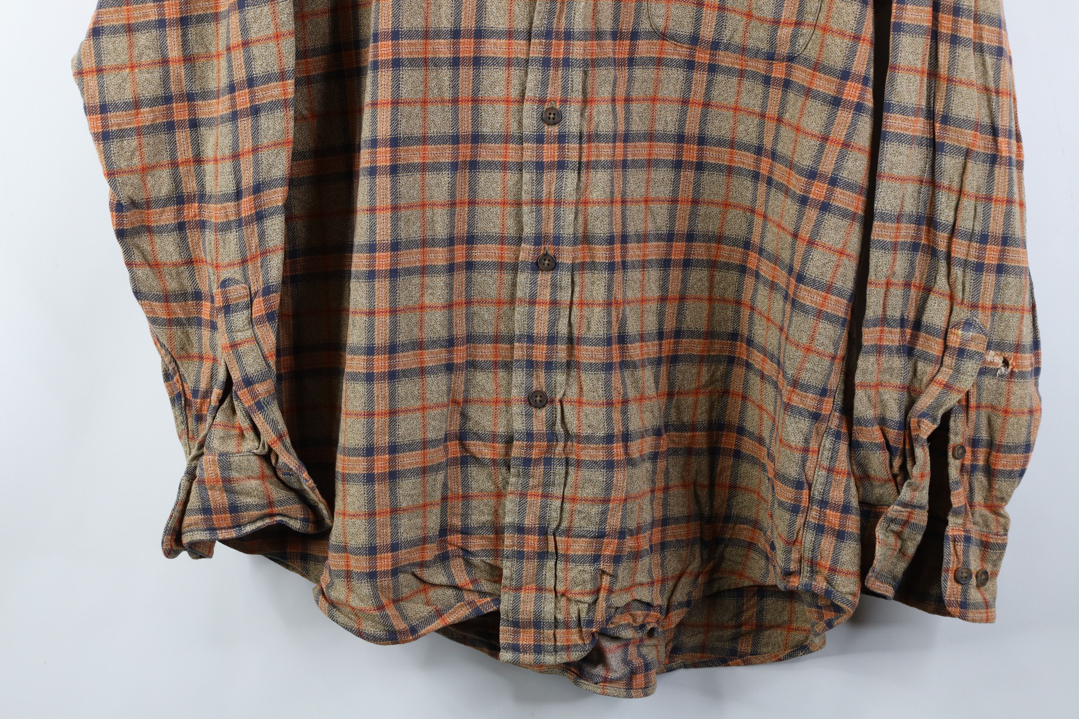 Vintage Vintage 90s Streetwear Flannel Collared Button Down Shirt Size US L / EU 52-54 / 3 - 3 Thumbnail