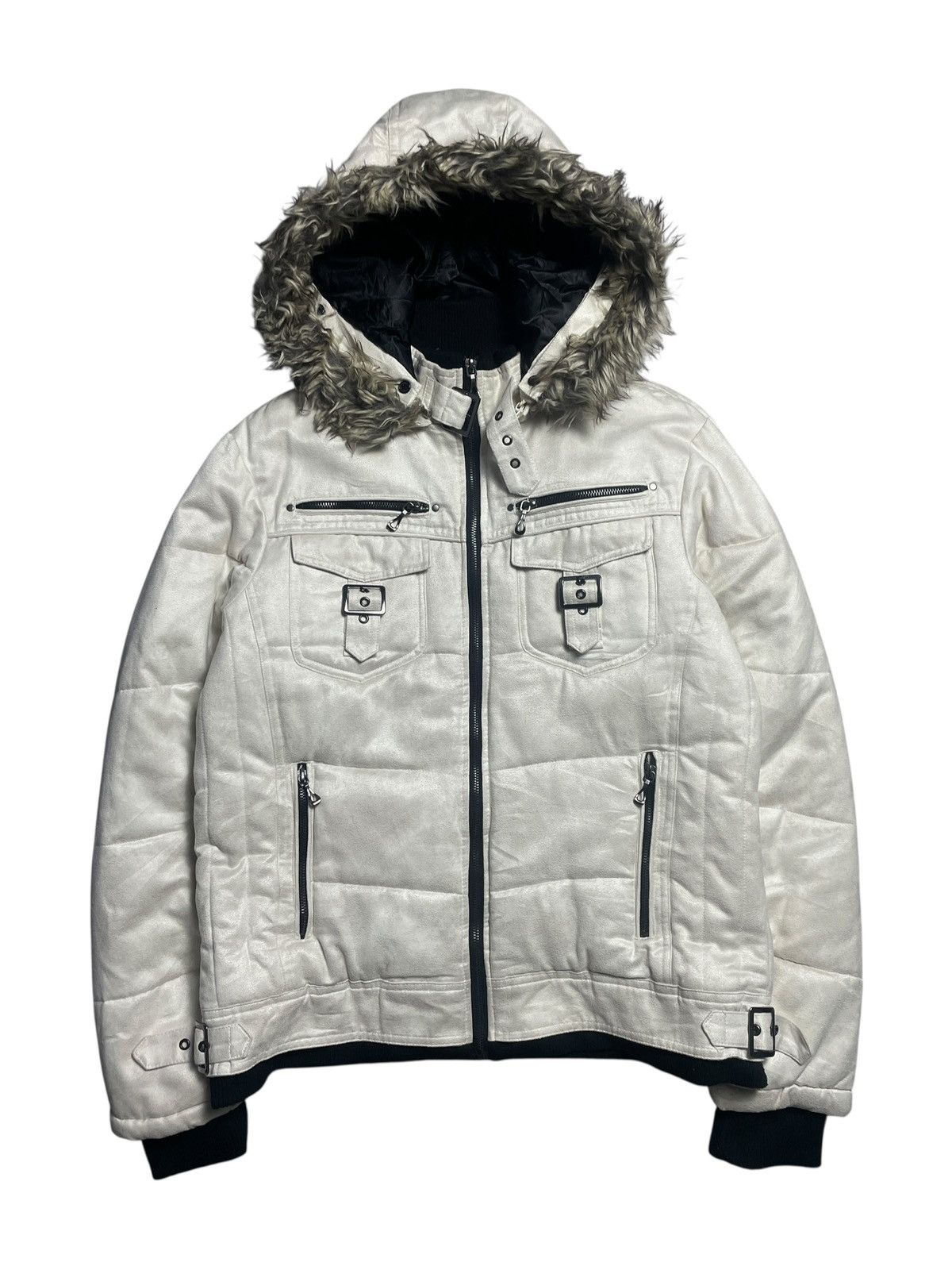 Tornado Mart 2000’s Roushatte - Vkei Style Puffer Fur Jacket Size US L / EU 52-54 / 3 - 1 Thumbnail