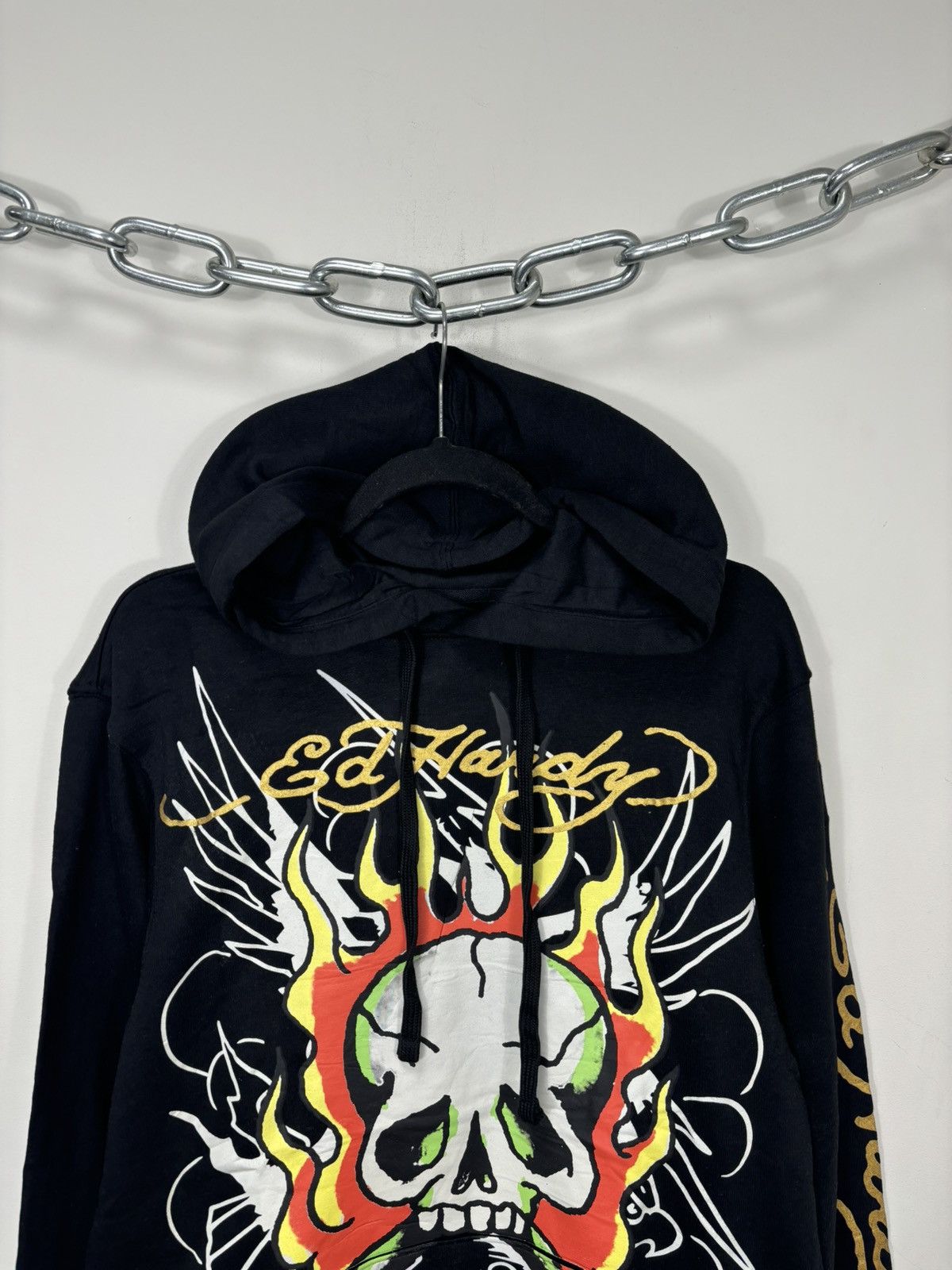 Ed Hardy Ed Hardy Tattoo Skull Black Big Logo NEW Y2K Hype Hoodie Size US S / EU 44-46 / 1 - 3 Thumbnail