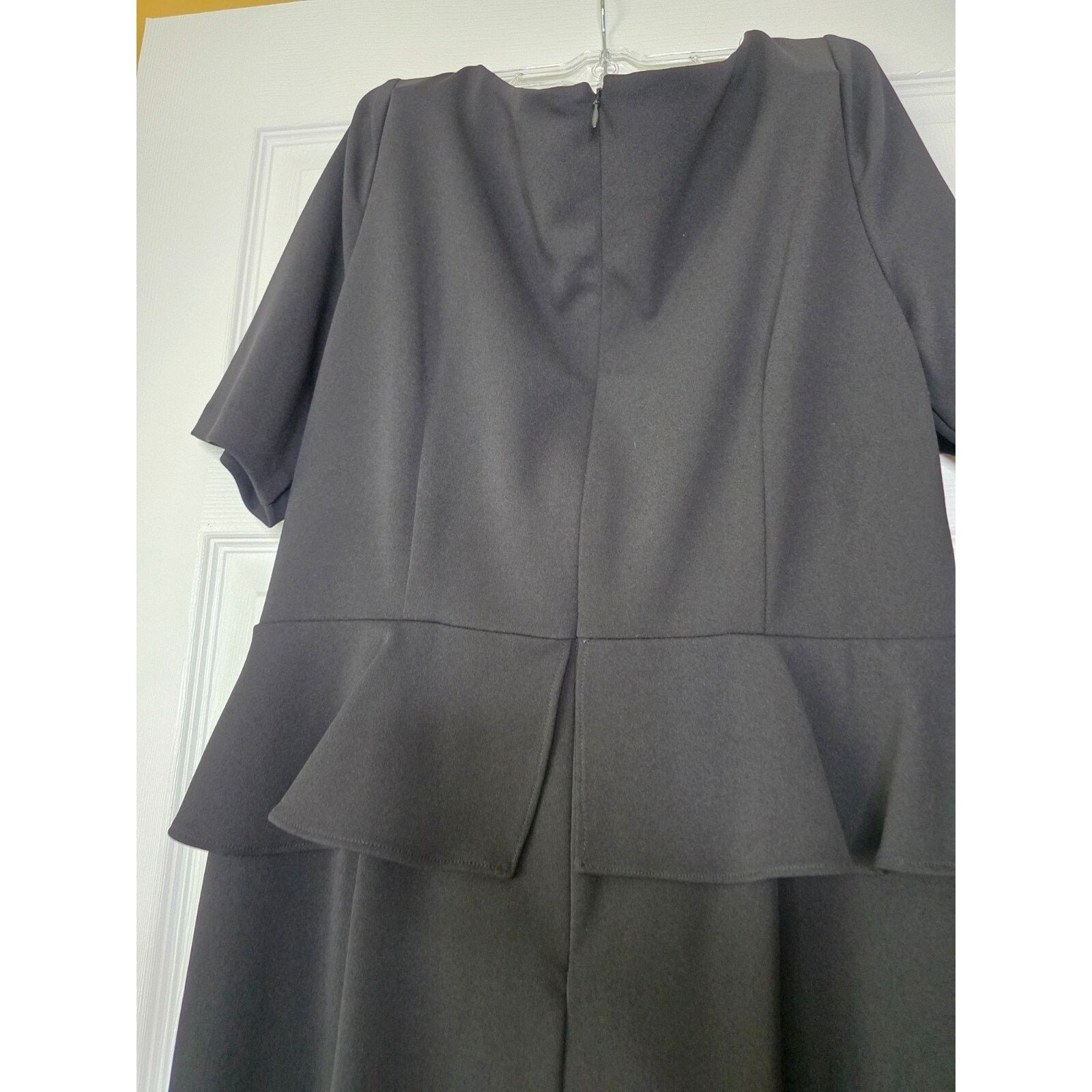 Adrianna Papell ADRIANNA PAPELL Womens Black Gathered Jumpsuit Size 42" / US 20 - 21 Thumbnail