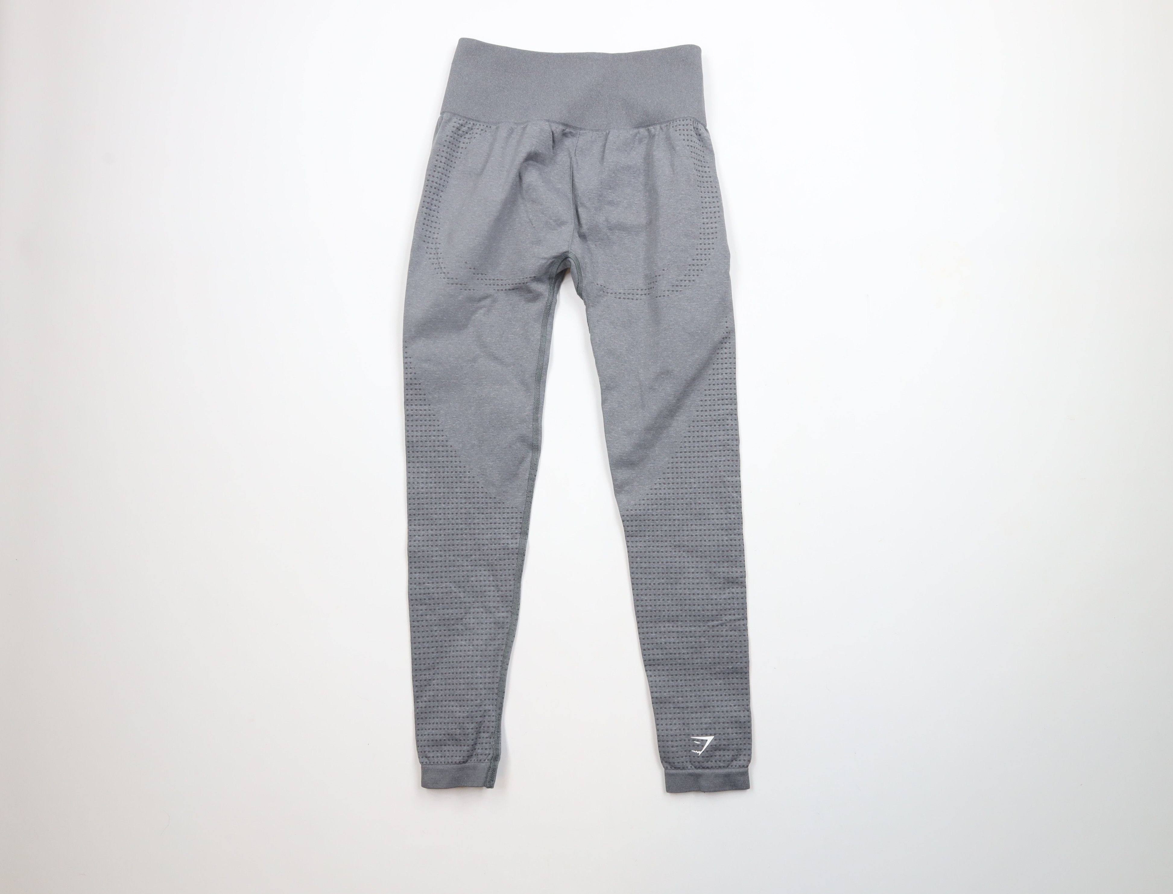 Gymshark × Vintage Gymshark Seamless Spandex Gym Training Pants Heather Gray Size 24" / US 00 / IT 34 - 6 Thumbnail