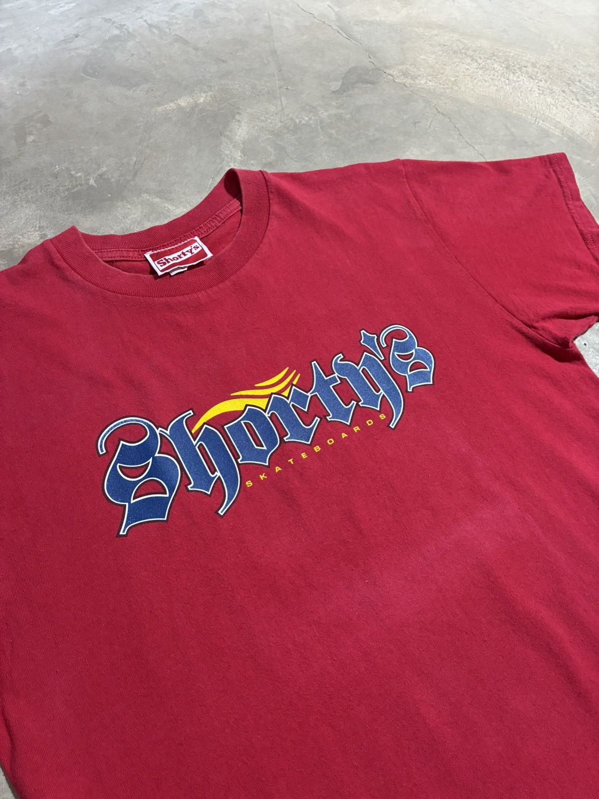 Shorty's Skateboards Vintage Shorty’s Red T Shirt L Skatewear 90s made in USA Size US L / EU 52-54 / 3 - 2 Thumbnail