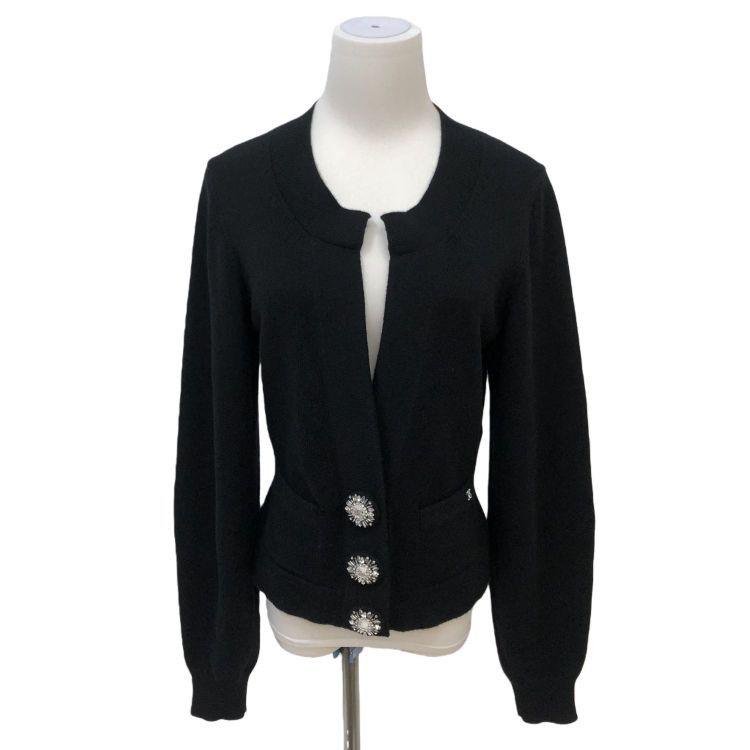 Chanel Chanel Cashmere Crystal Button Cardigan Size 38 Size S / US 4 / IT 40 - 1 Thumbnail