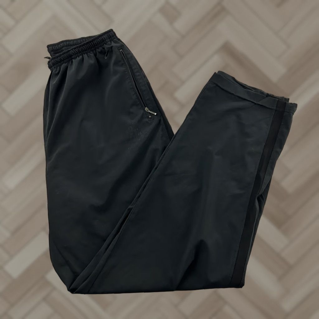 Nike Vintage Nike Track Pants Baggy Black with Pockets Men's Large L Zip Closure Pants Size US 33 - 1 Thumbnail