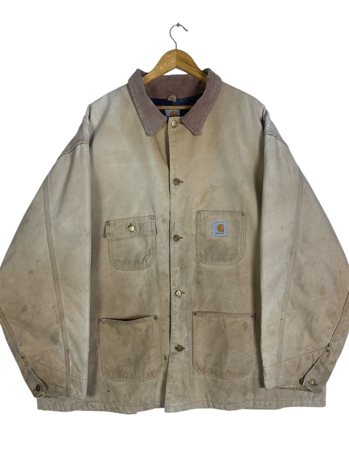 Carhartt VINTAGE Carhartt Chore Jacket Blanket Lined Faded Distressed Size US XXL / EU 58 / 5 - 2 Thumbnail