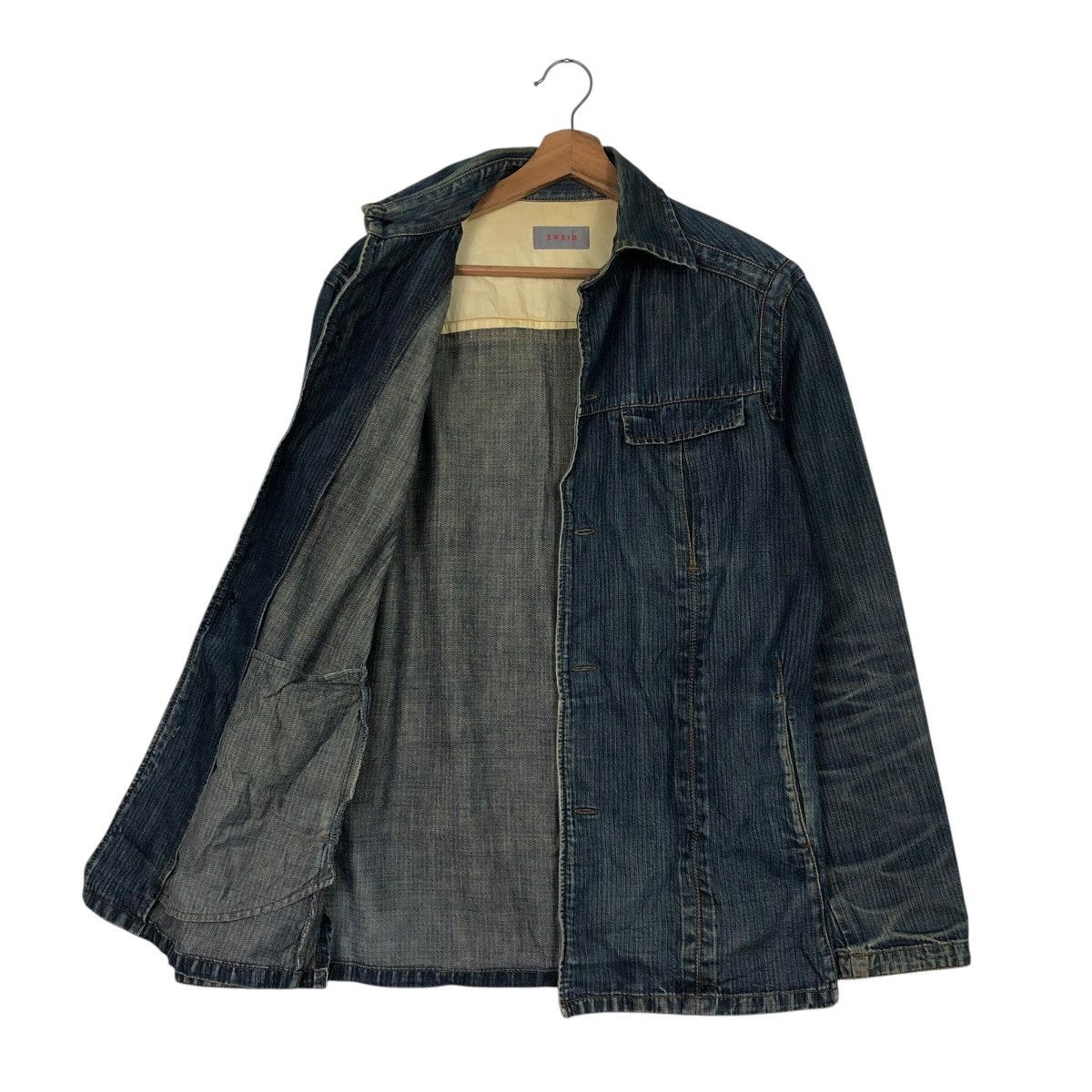 Japanese Brand 📌Vintage Chore Work Denim Jacket IXI:Z Japan Issey Miyake Size US M / EU 48-50 / 2 - 12 Thumbnail