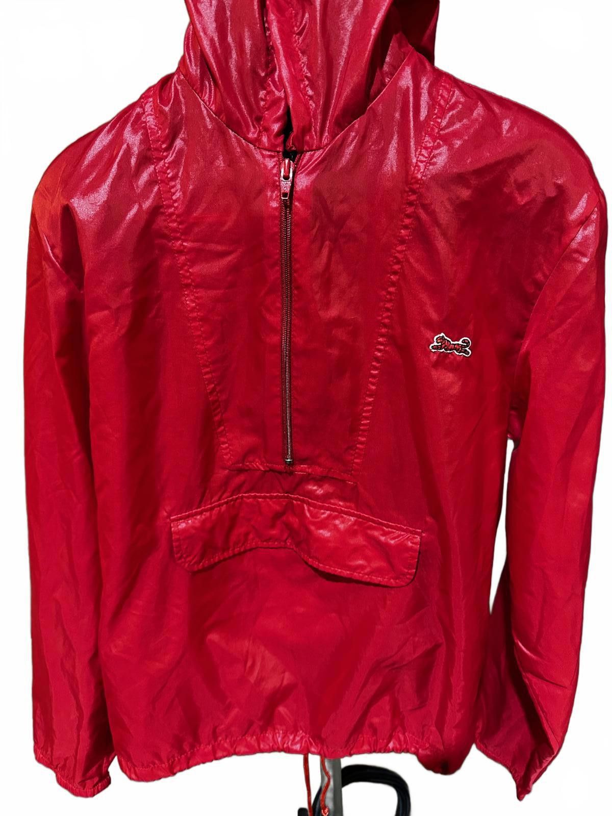 Le TIGRE Vintage Le Tigre Red Nylon Pullover Windbreaker S Size US S / EU 44-46 / 1 - 1 Thumbnail