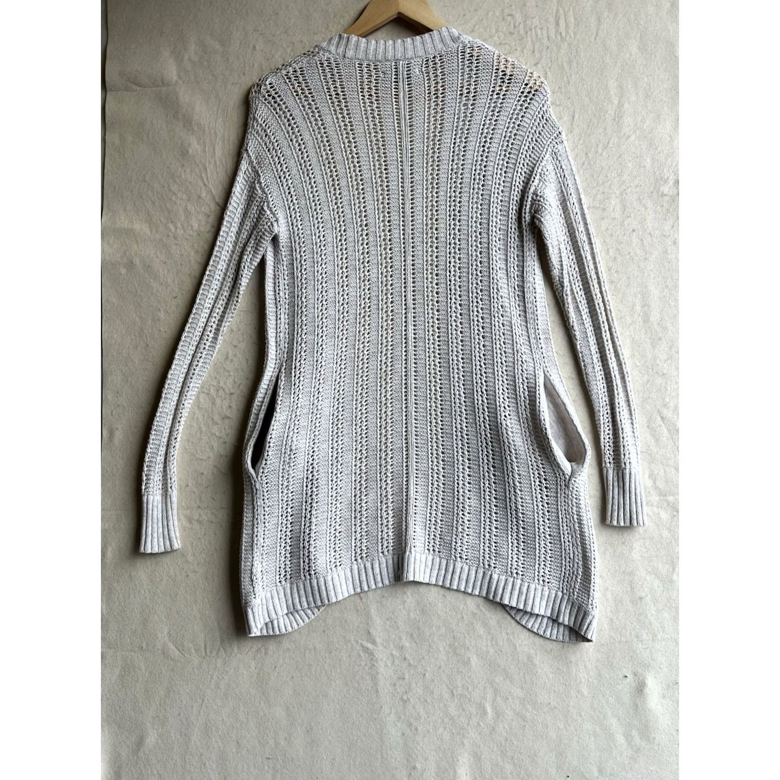 American Eagle Outfitters American Eagle Womens Sweater Small Light Brown Long Sleeve Open Front Cardigan Size S / US 4 / IT 40 - 2 Thumbnail