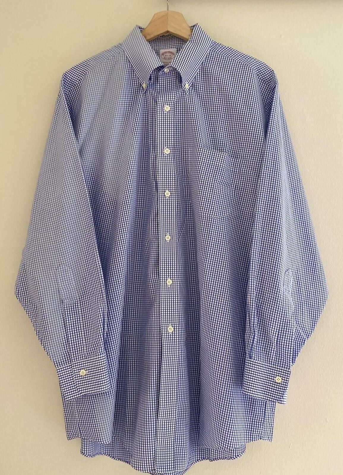 Brooks Brothers Brooks Brothers 346 Box Plaid Dress Shirt Size 16- 2/3 Size 42R - 4 Thumbnail