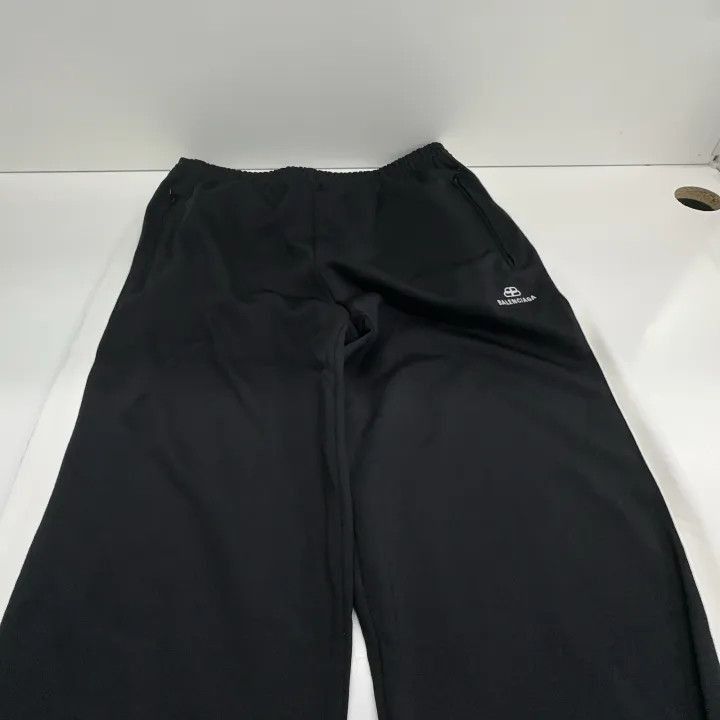 Balenciaga Balenciaga Balenciaga Black Logo Print Casual Pants -2507 Size US 44 / EU 60 - 7 Thumbnail