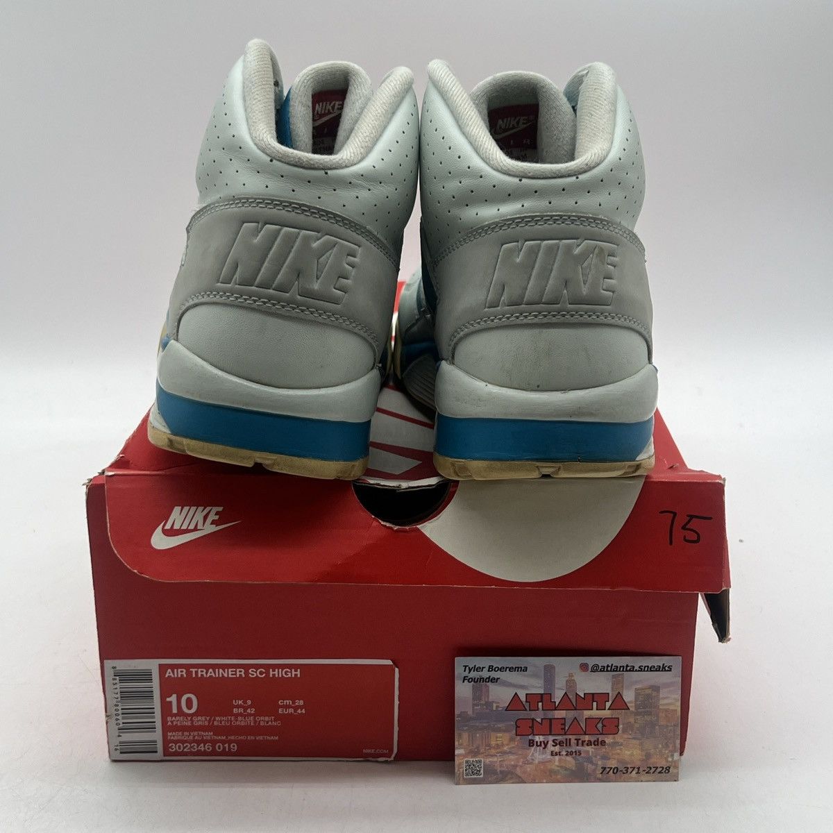 Nike Air trainer high barely blue orbit Size US 10 / EU 43 - 3 Thumbnail