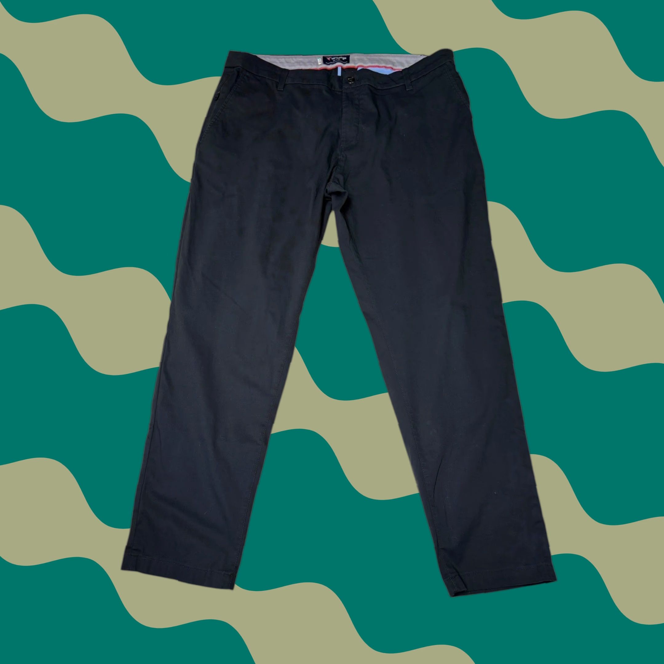 Vintage BirdDogs Mens Black Comfort Stretch Chino Pants 40x30 Casual Dress Work Pantsmens Chino Black 40x30 Mens Slim? Size US 40 / EU 56 - 1 Thumbnail