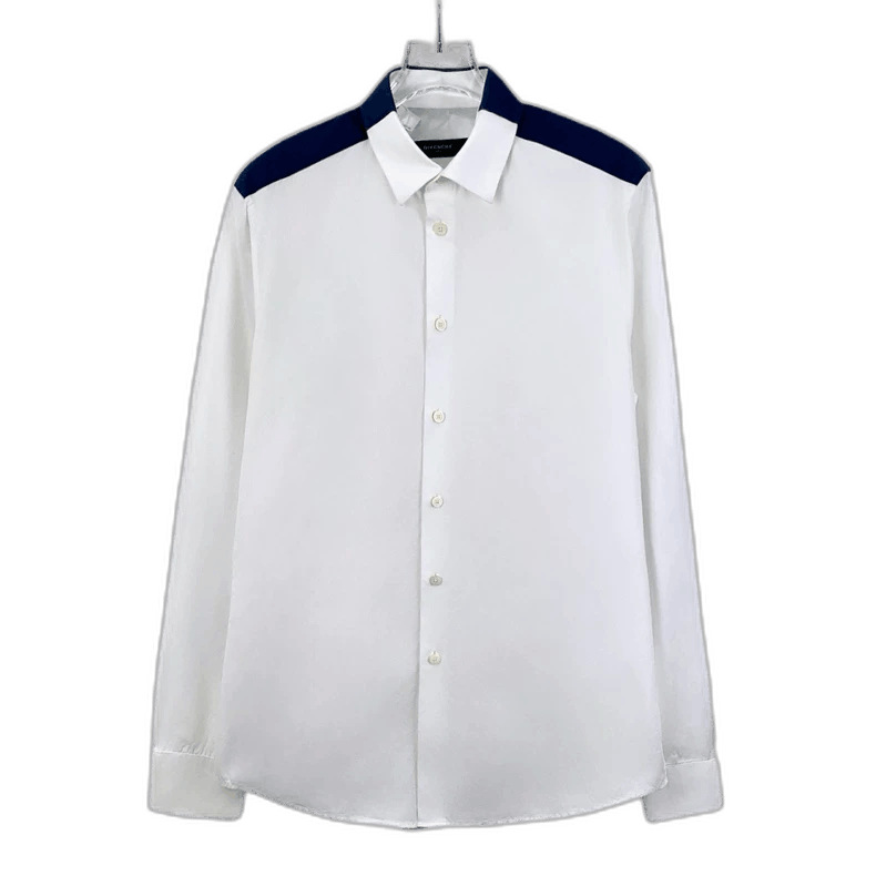 Givenchy Givenchy Givenchy White Cotton Long Sleeve ButtonUp Shirt Size US M / EU 48-50 / 2 - 1 Thumbnail