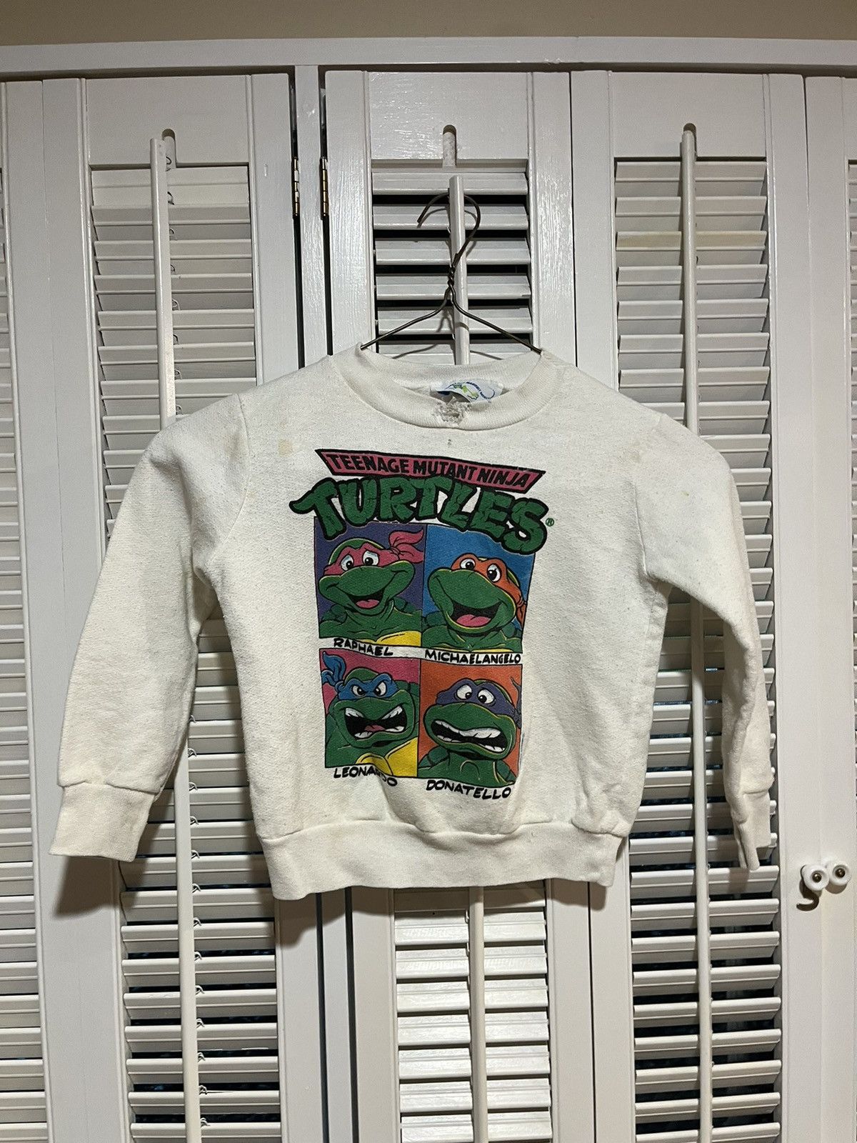 Vintage Kids Vintage 90s Ninja Turtles Crew Neck Size US XXS / EU 40 - 1 Thumbnail