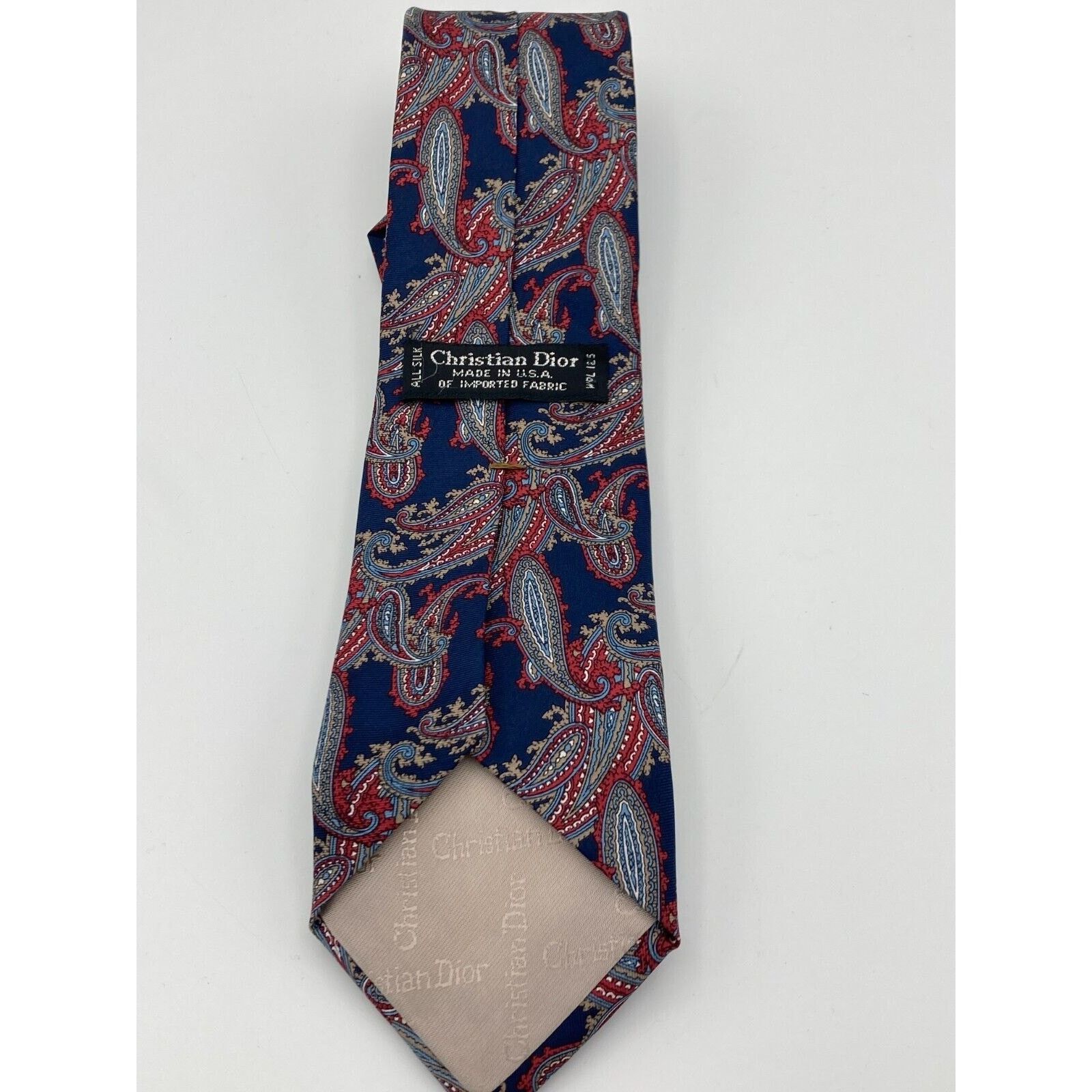 Dior Christian Dior Monsieur Tie Mens Silk Paisley Floral Necktie Size ONE SIZE - 3 Thumbnail