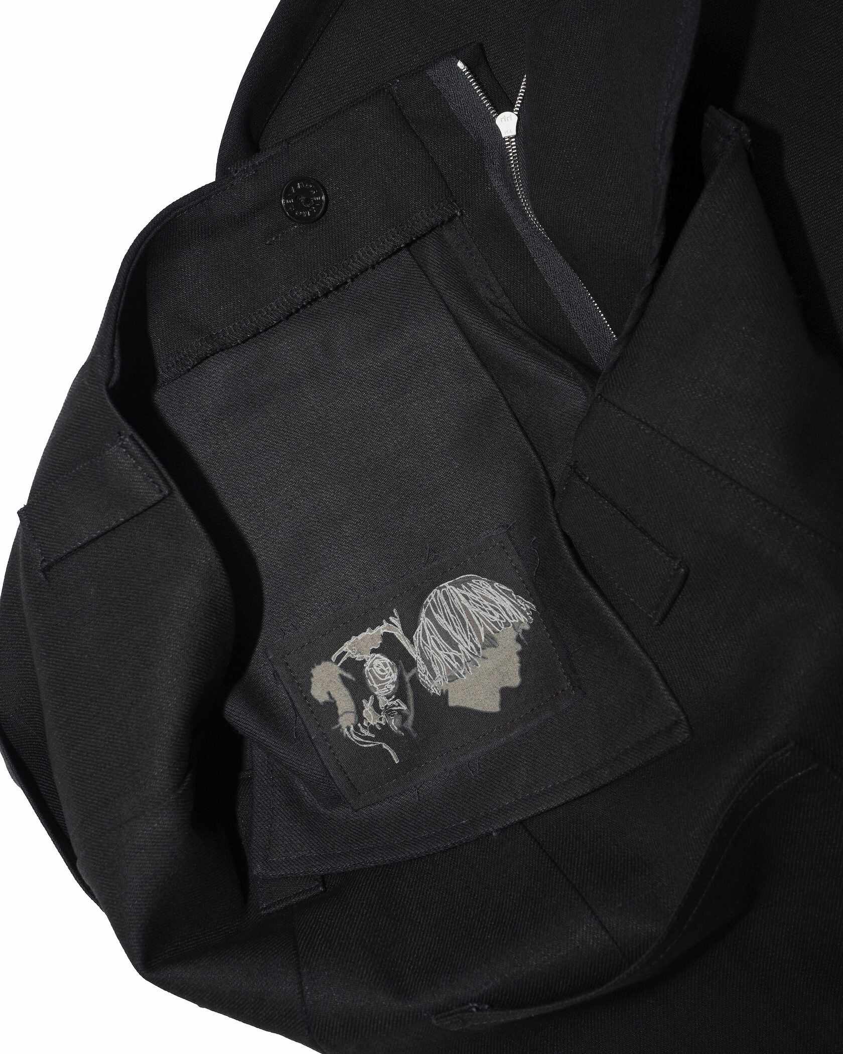 Other NKTRMNV WIDE DENIM PANTS BLACK 01.01 Size US 34 / EU 50 - 13 Thumbnail