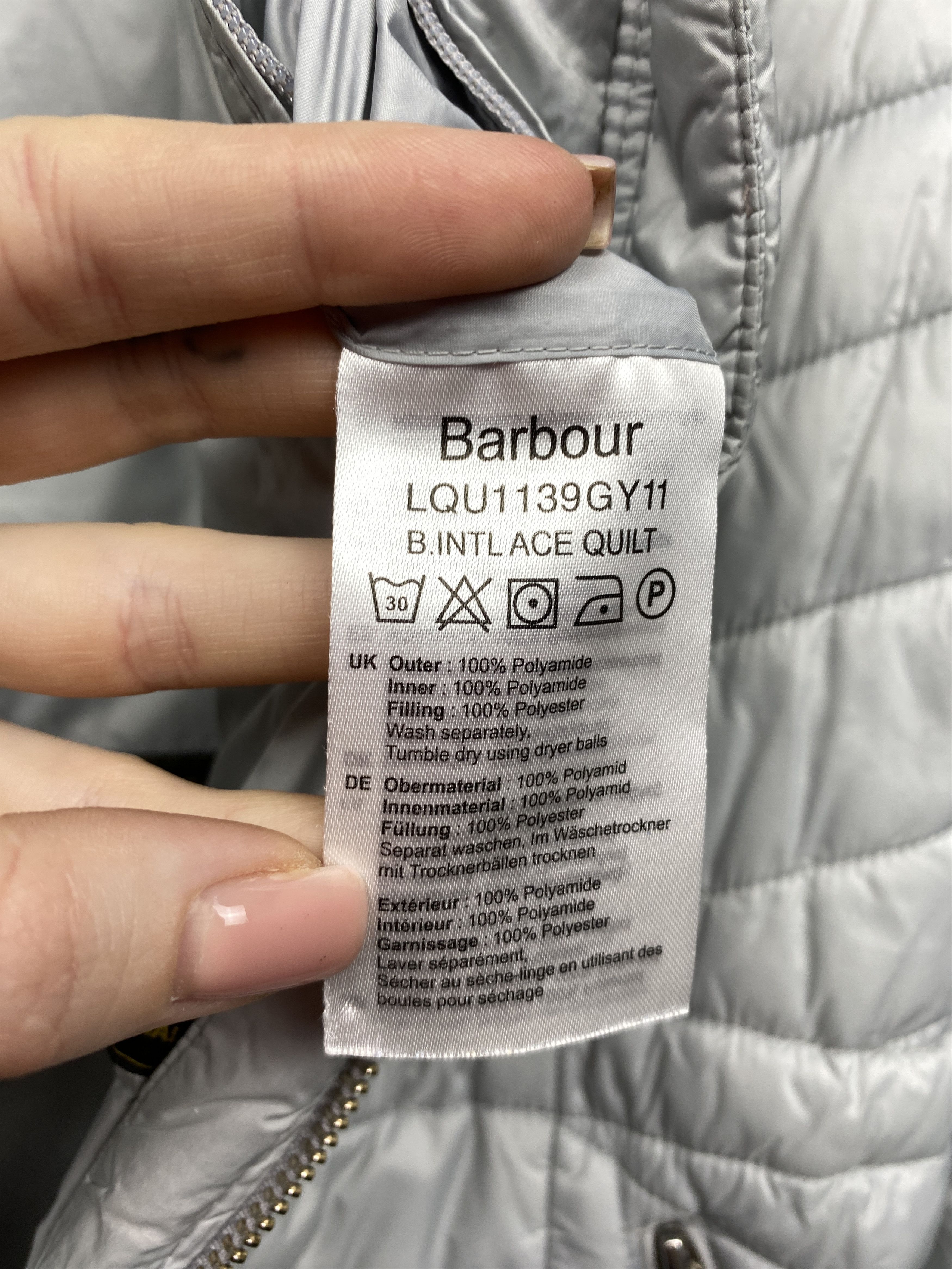Barbour Barbour International Womens Ace Quilted Puffer Jacket Size L / US 10 / IT 46 - 7 Thumbnail