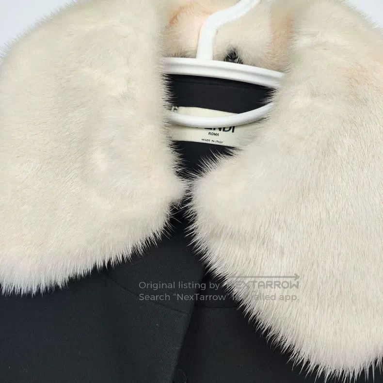 Fendi Fendi Black Cotton Collar Jacket Size XS / US 0-2 / IT 36-38 - 5 Thumbnail