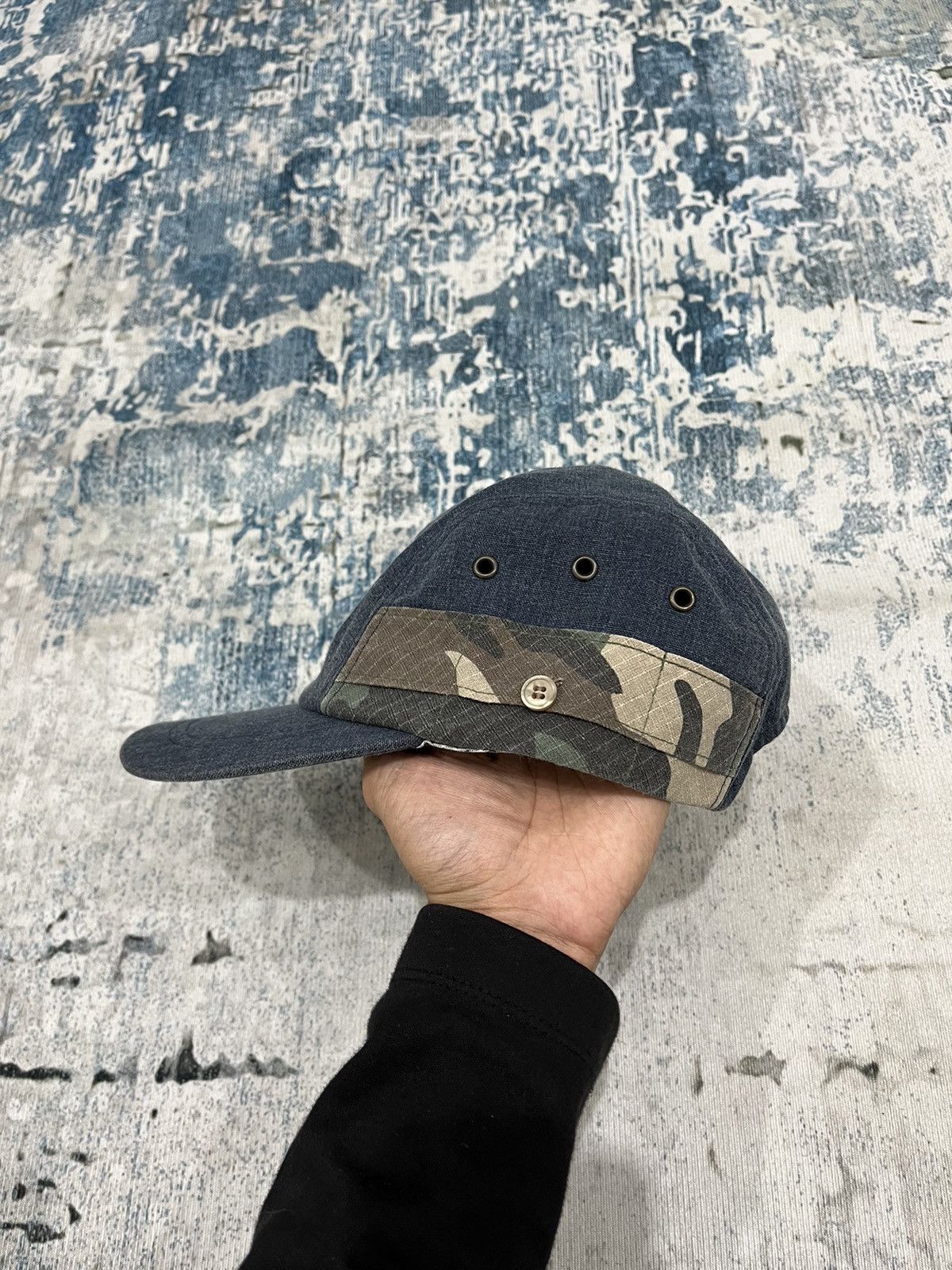 Hysteric Glamour × Japanese Brand 2000s Hysteric Glamour Pacthes Leather Strap Hat cap Size ONE SIZE - 3 Thumbnail