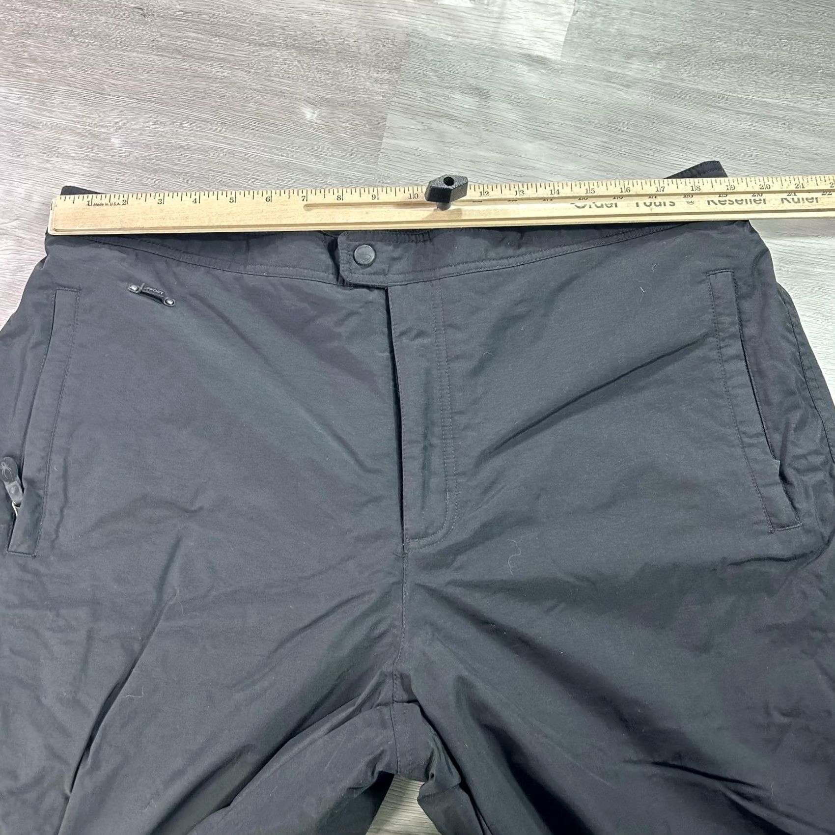 Spyder Spyder Snow Pants Mens 2XL Black Insulated Lined Pockets Zip Ski Winter Mens 2XL Size US 39 - 7 Thumbnail