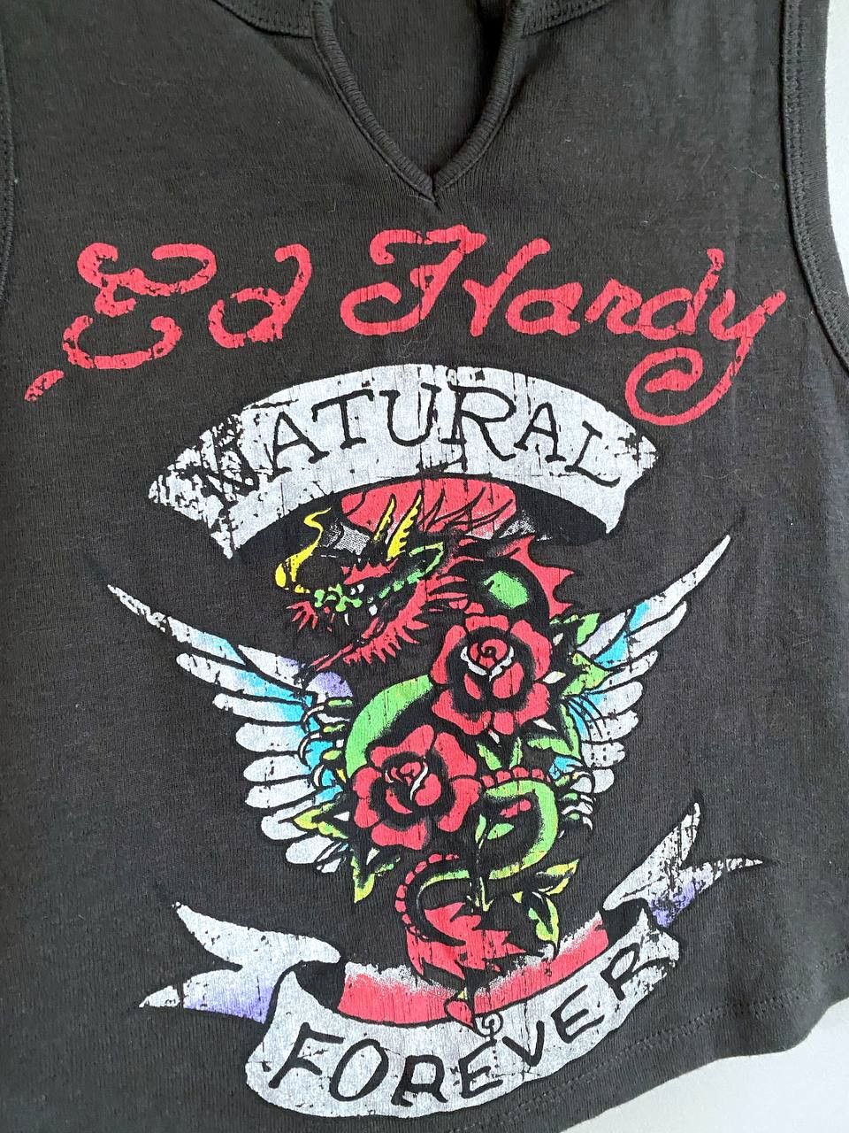 Ed Hardy × Urban Outfitters Ed Hardy x Urban Outfitters Y2K Women's Crop Top, Size XS Size XS / US 0-2 / IT 36-38 - 3 Thumbnail