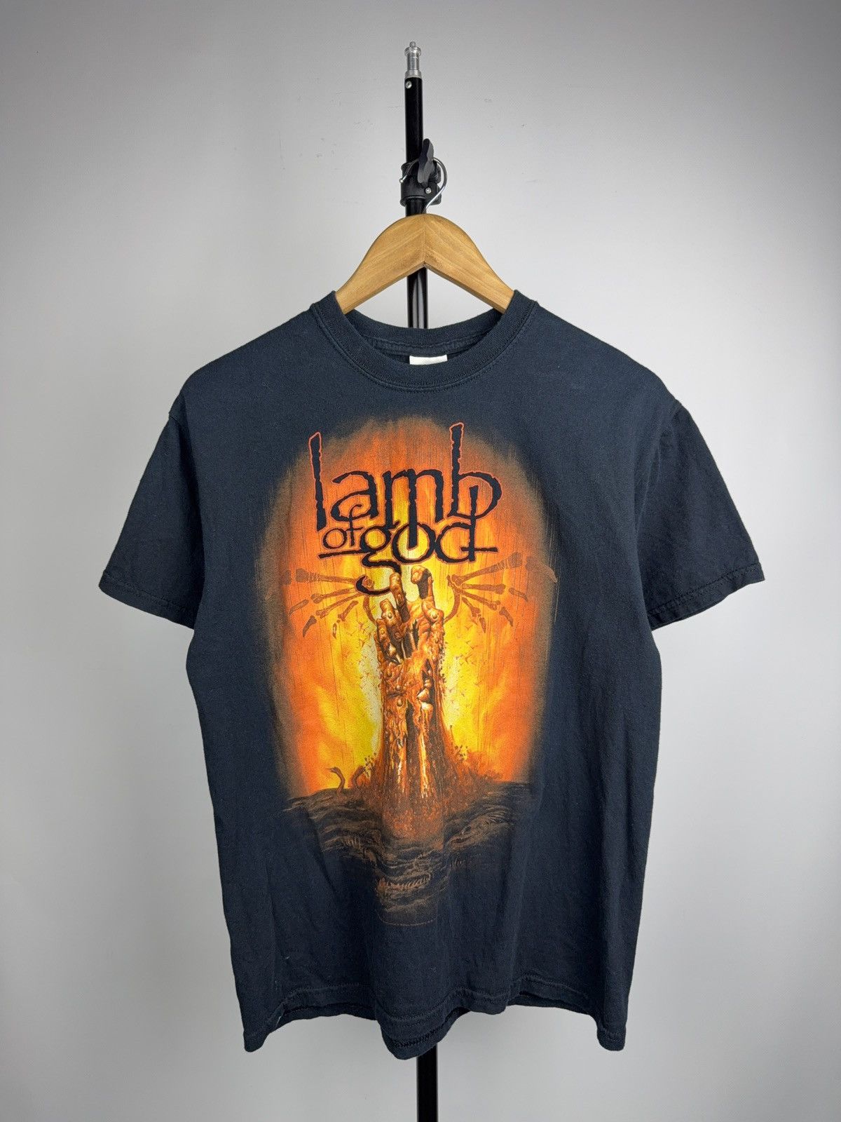 Band Tees 00s Lamb of God 2009 Vintage Band Tee Wrath Era Metal Size US M / EU 48-50 / 2 - 1 Thumbnail