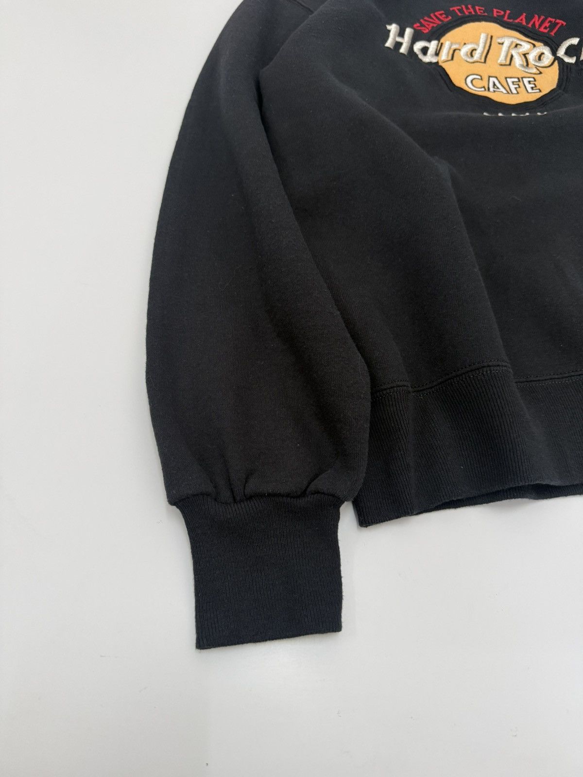 Hard Rock Cafe 🔥 90's USA Solid Black Hard Rock Cafe Maui Sweatshirt - S Size US S / EU 44-46 / 1 - 3 Thumbnail