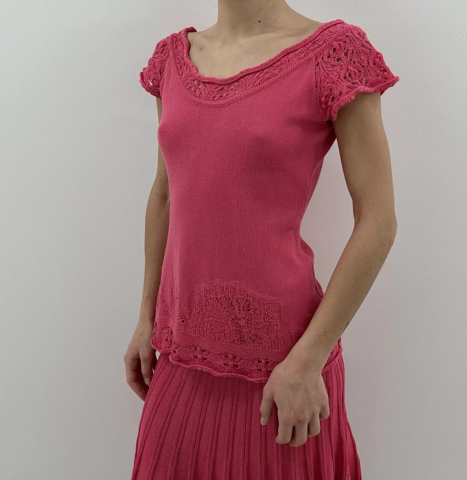 Other Ivko Set Of 2 Top Cardigan Pink Cotton Womens Size S Size US S / EU 44-46 / 1 - 10 Thumbnail