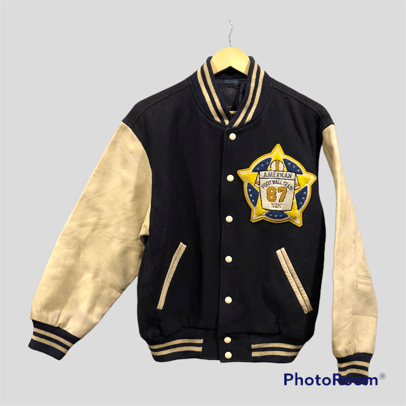 Vintage Vintage 80s Van Jac American Football Team Varsity Jacket Size US L / EU 52-54 / 3 - 2 Thumbnail