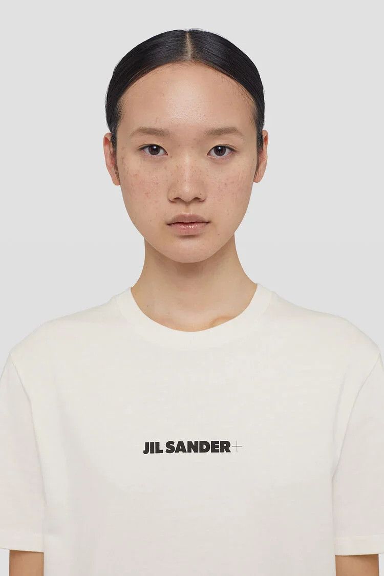 Jil Sander o1s22i1n0125 Logo Print T-Shirt in White Size XS / US 0-2 / IT 36-38 - 6 Thumbnail
