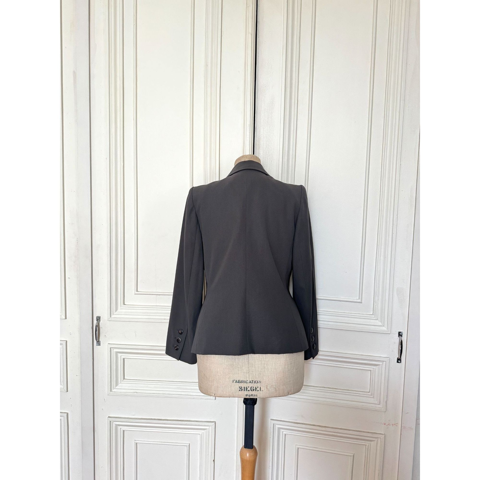 Yves Saint Laurent Tailored Grey Wool Blazer Jacket Size M / US 6-8 / IT 42-44 - 4 Thumbnail