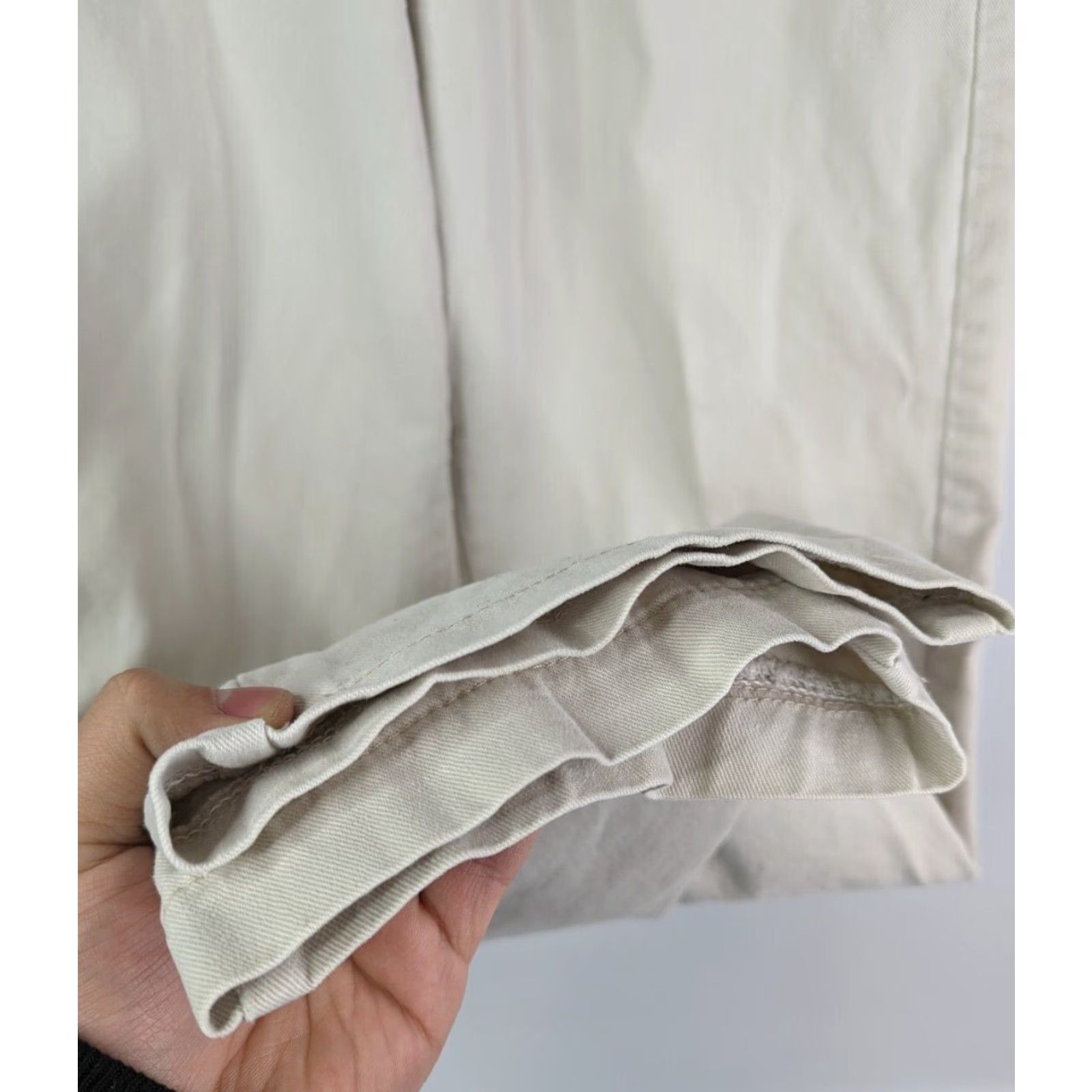 Lee VINTAGE Lee Riders Beige Women's Pants High Waist Size 6 Union Made in USA Size 28" / US 6 / IT 42 - 3 Thumbnail