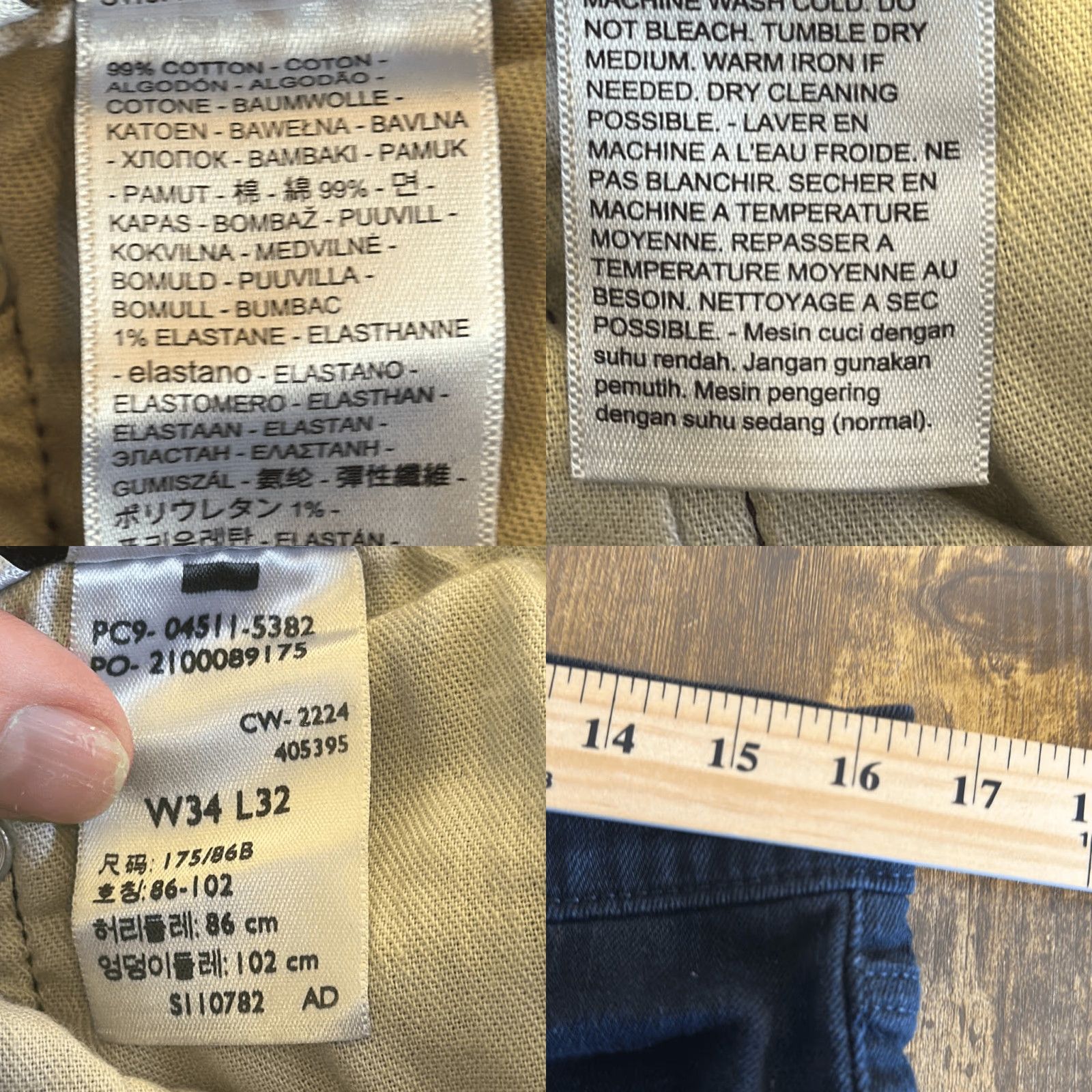 Levi's **Levi's Men's Black 511 Slim Fit Jeans Size W34x32** User: Levi's Men's Black 511 Slim Fit Jeans Size W34x32 Size US 34 / EU 50 - 8 Thumbnail