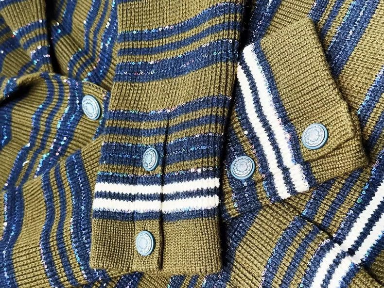 Chanel Chanel 20C early spring blue and green sequin striped whit Size XS / US 0-2 / IT 36-38 - 6 Thumbnail