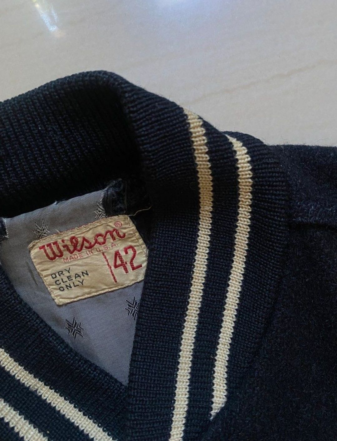 Wilson 1950's Vintage Wilson Letterman Jacket ( MADE IN USA ) Size US L / EU 52-54 / 3 - 3 Thumbnail