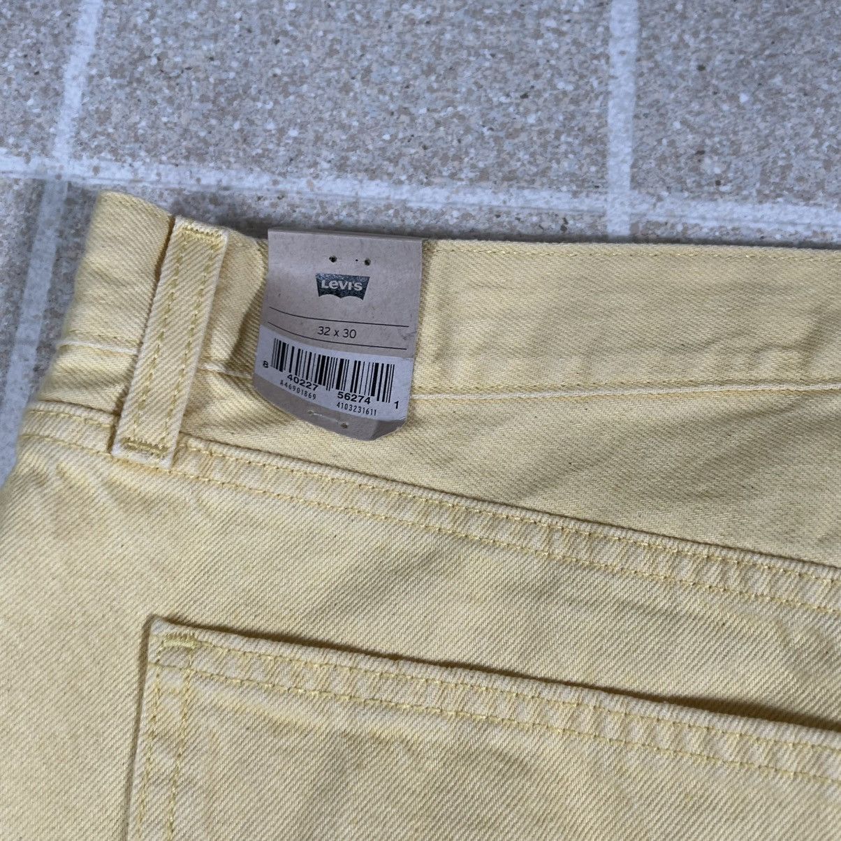 Levi's Levis Jeans Womens 32 Middy Straight Mid Rise Yellow Denim Size 32" / US 10 / IT 46 - 4 Thumbnail