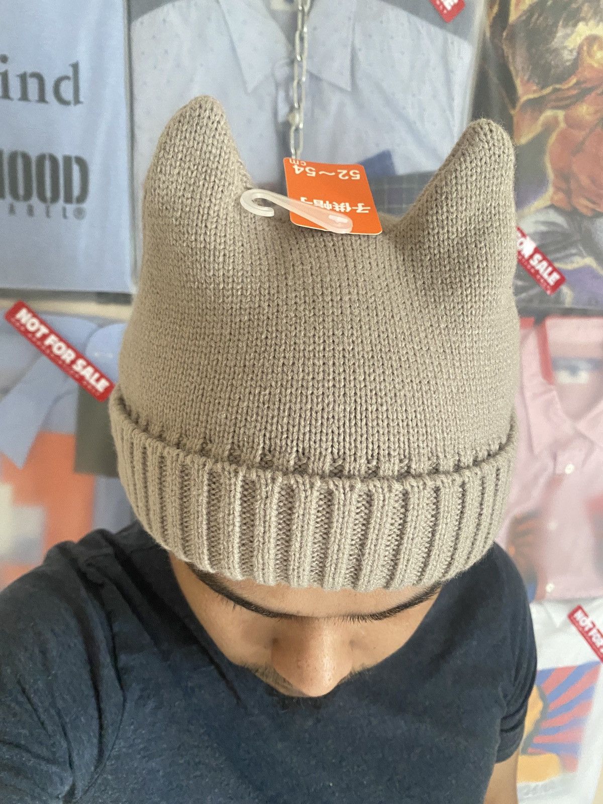 Japanese Brand Devil Horn Beanie Like Comme Des Garcons Beanie Size ONE SIZE - 1 Thumbnail