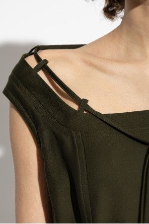 Gucci o1loc1c0226 824630 Wool Dress in Forest Green Size M / US 6-8 / IT 42-44 - 5 Thumbnail