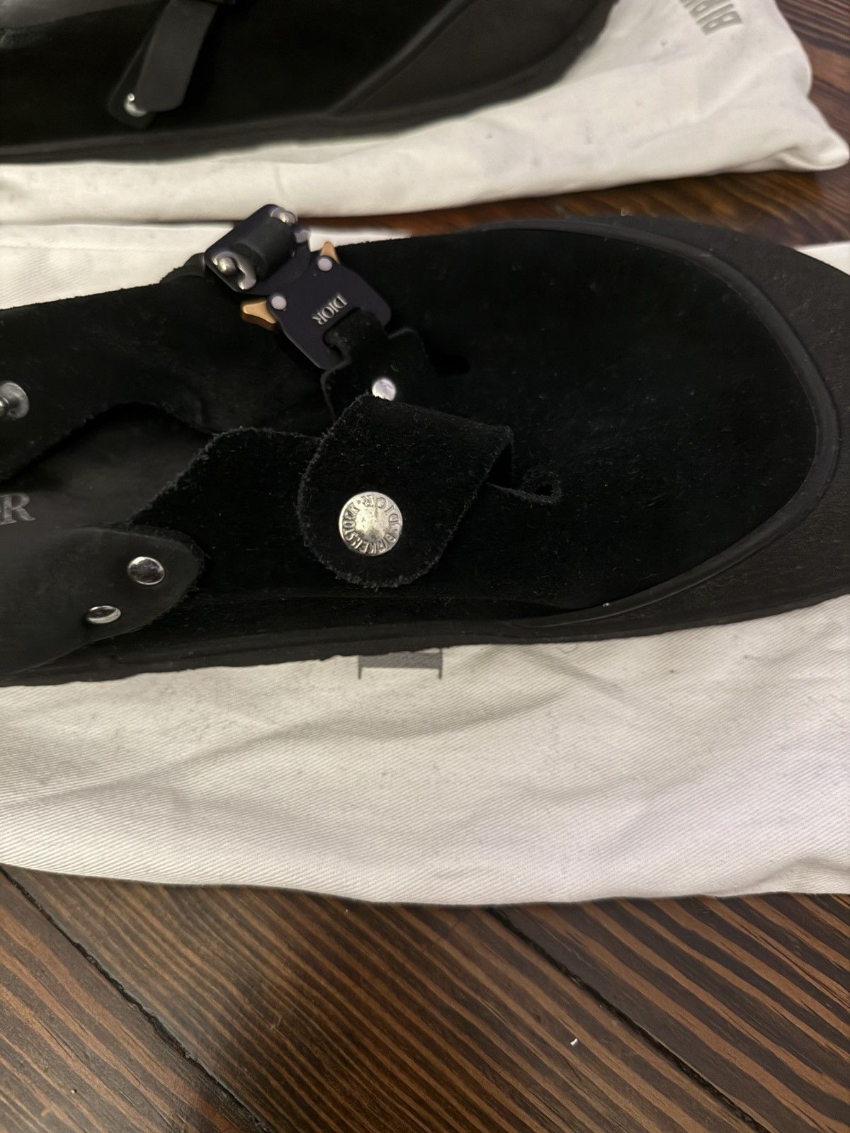 Birkenstock × Dior Dior x Birkenstock Black Sandals Size 44 Size US 11 / EU 44 - 8 Thumbnail