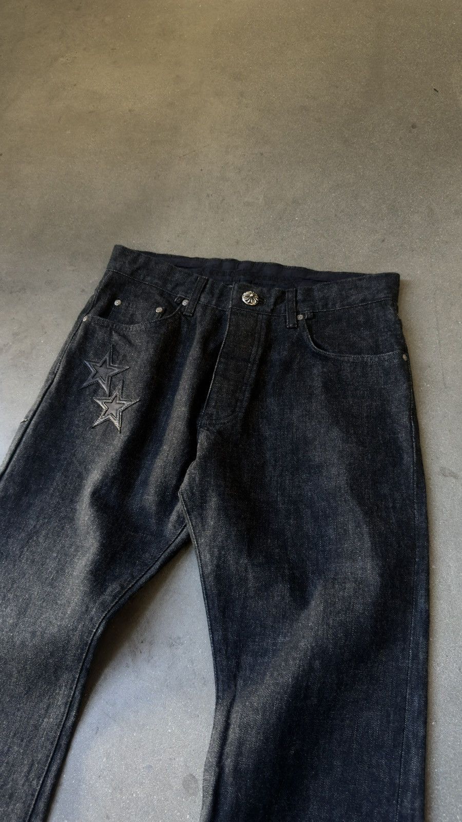 Chrome Hearts RARE! Chrome Hearts Grey & Black Star Patch Jeans Size US 32 / EU 48 - 2 Thumbnail