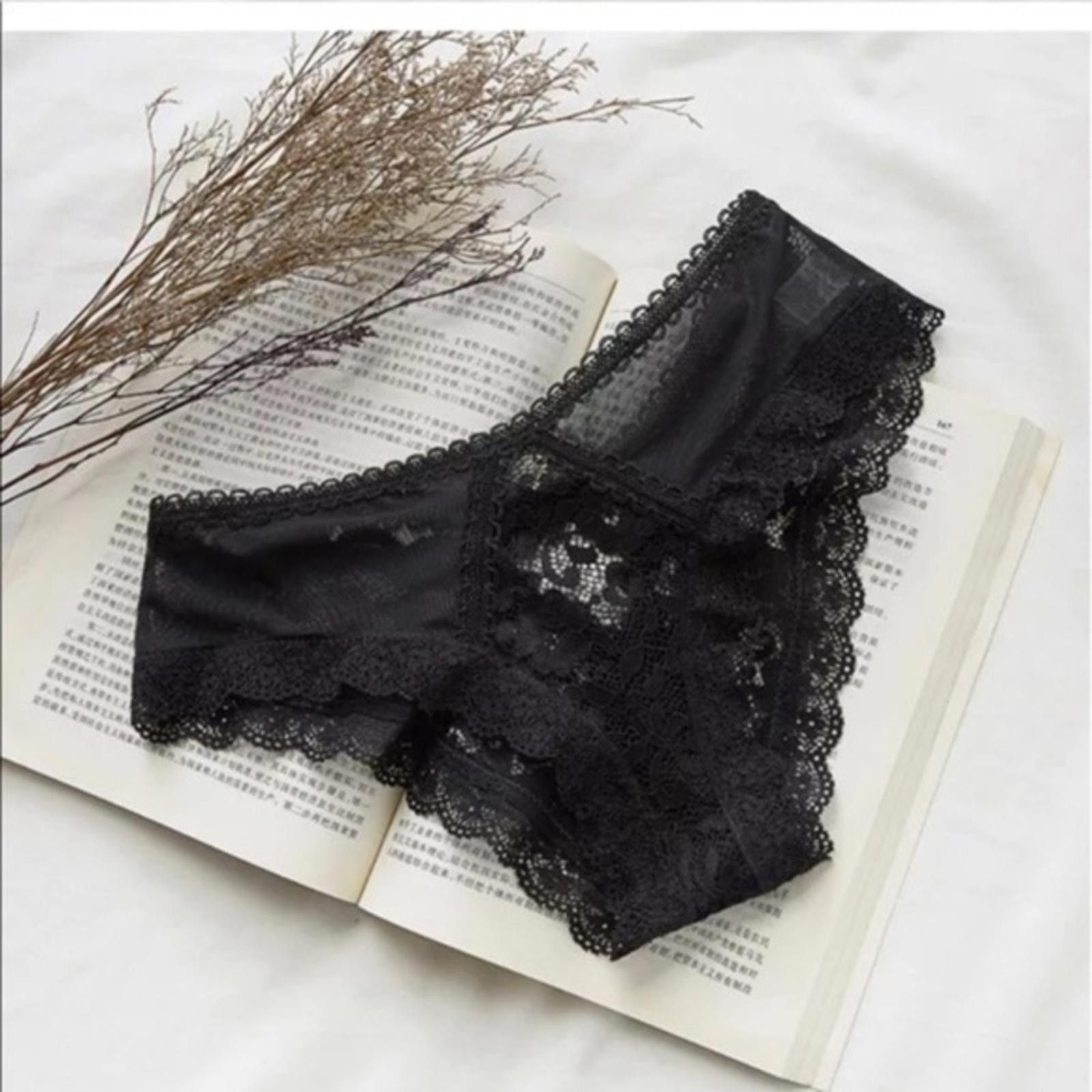 Designer Cross Back Lace Underwear Size ONE SIZE - 1 Thumbnail