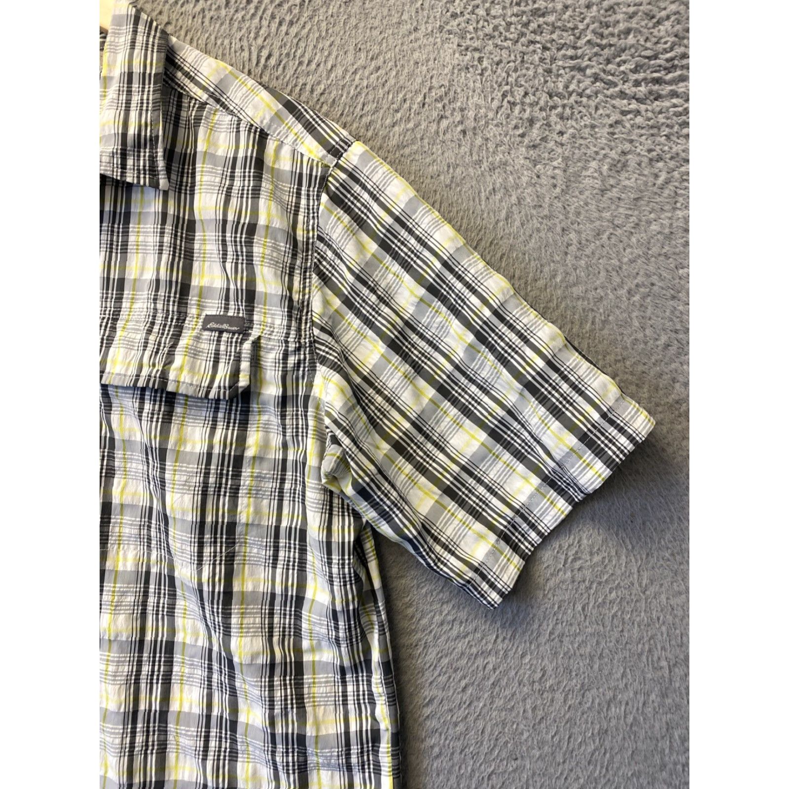 Eddie Bauer Eddie Bauer Travex Mens Short Sleeve Button Up Shirt Size TL Plaid /150-20 Size US M / EU 48-50 / 2 - 3 Thumbnail