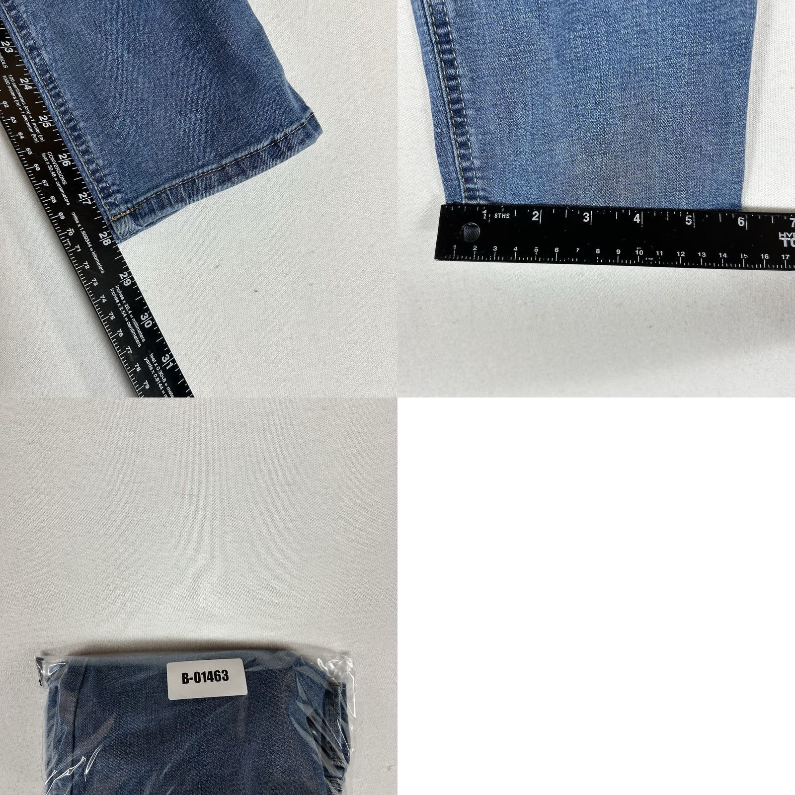 Lee Lee Easy Fit Skinny Jeans Womens 6 Petite Mid Rise Stretch Blue Denim 6P Size 28" / US 6 / IT 42 - 9 Thumbnail
