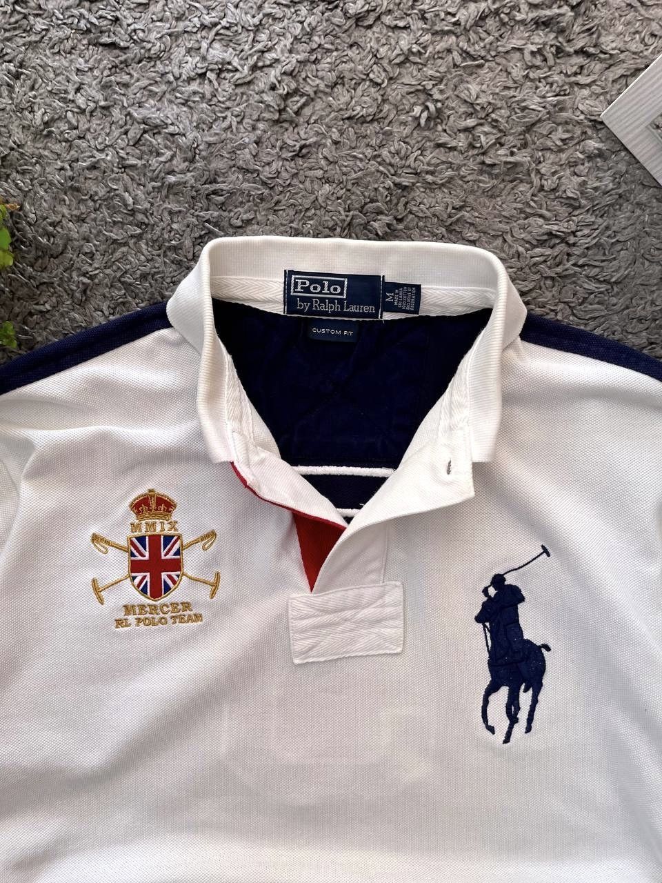 VTG Y2K Ralph Lauren Skinny Polo Embroidered Tiger Collared
