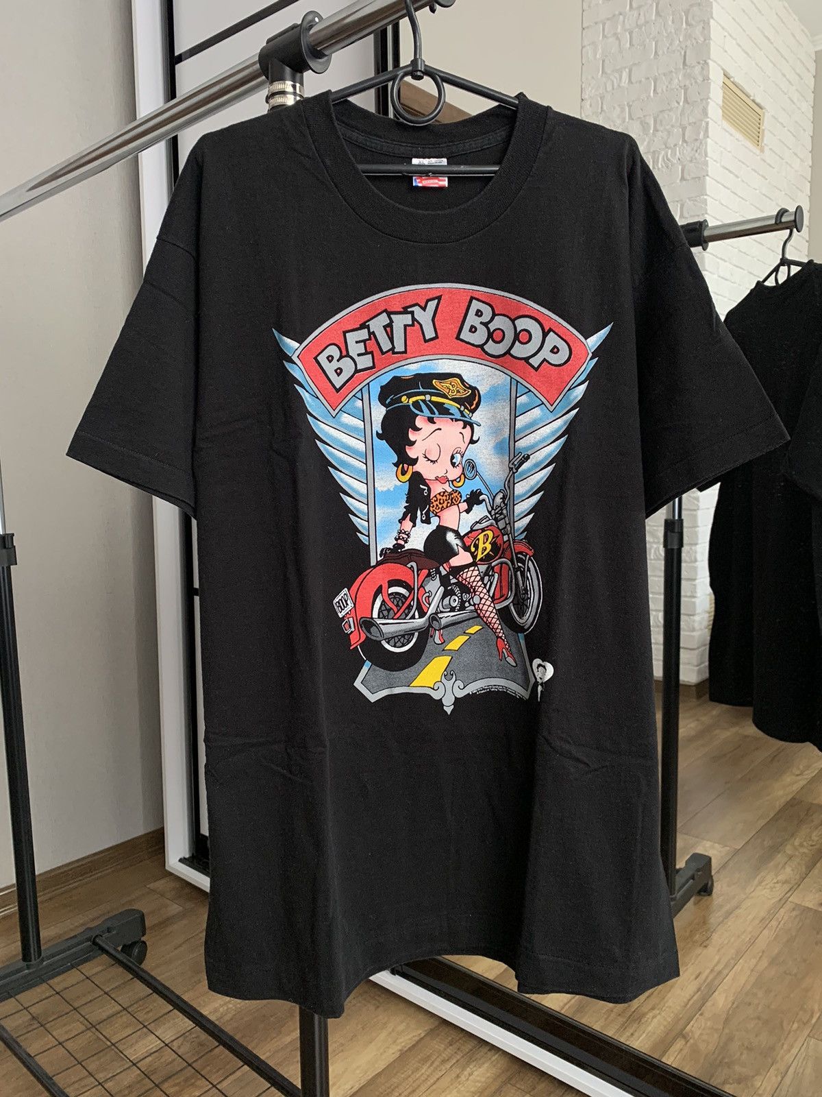Other 1993 Betty Boop Sexy Biker Vintage T-Shirt Tee Big Logo Size US XL / EU 56 / 4 - 2 Thumbnail